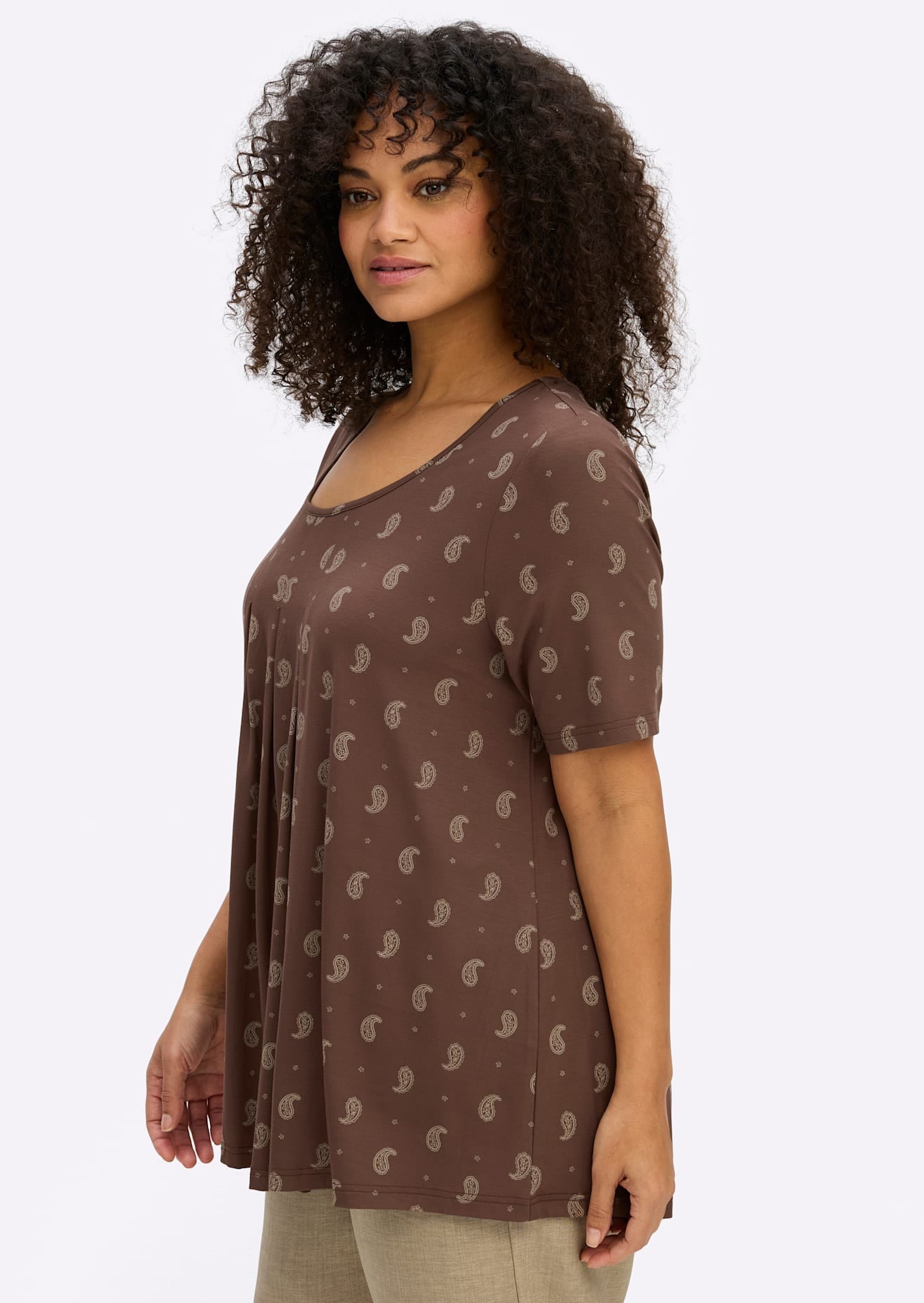 Sheego T-shirt long »Halbarmshirt« 1