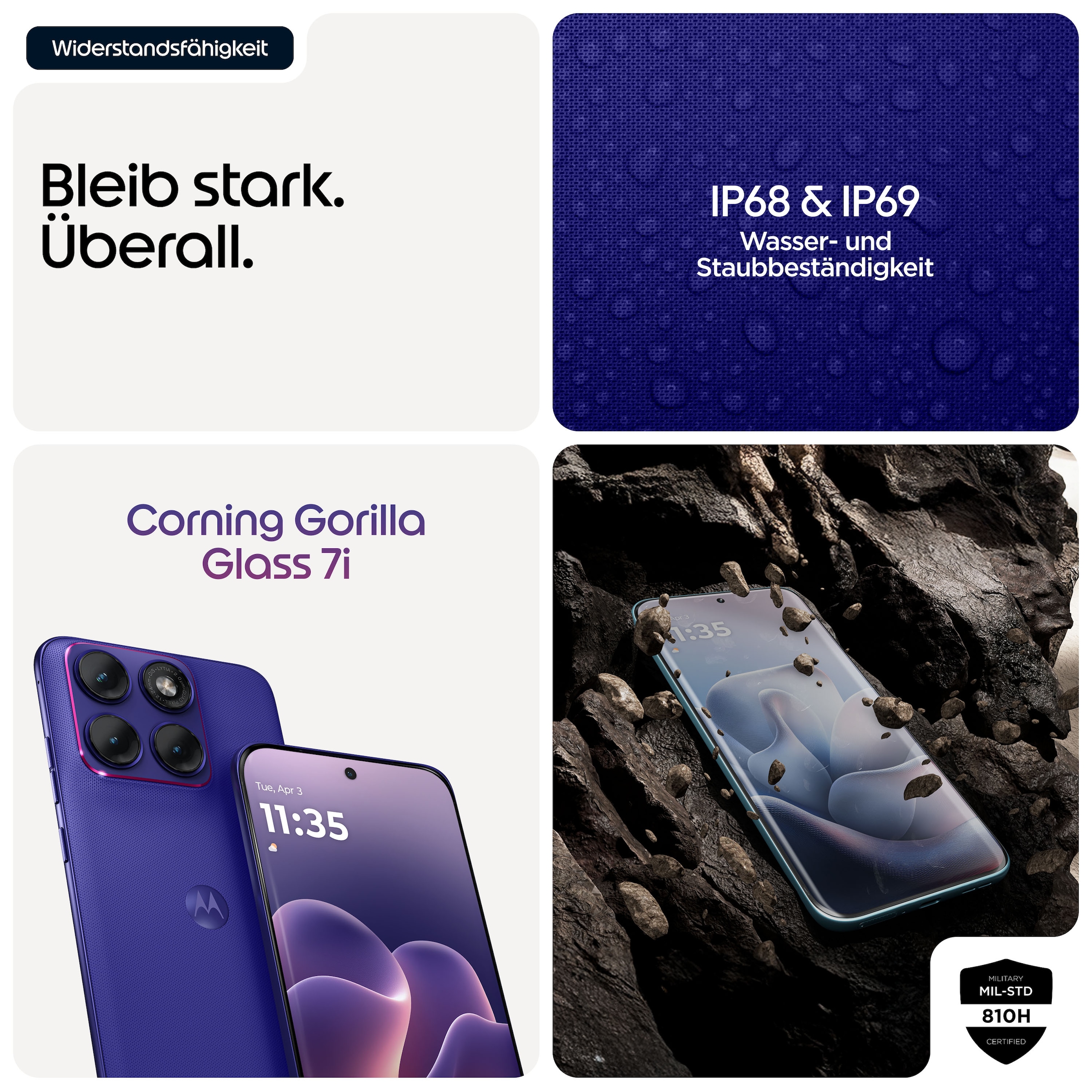 Motorola Smartphone »edge 70 fusion« PANTONE® Orient Blue