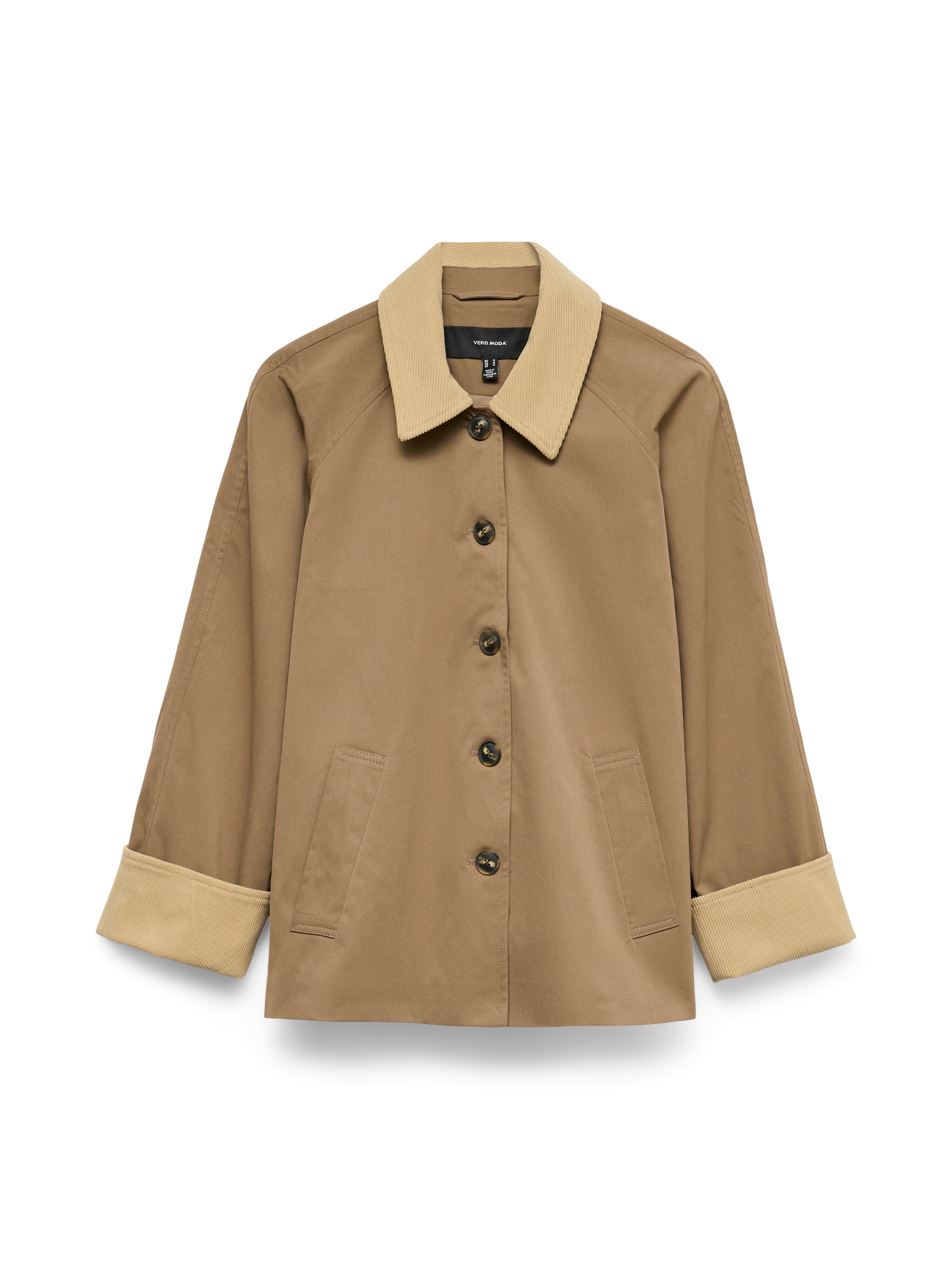 Vero Moda Langjacke »VMCHELSEAFIA SHORT JACKET BOO« mit Kontrastdetails