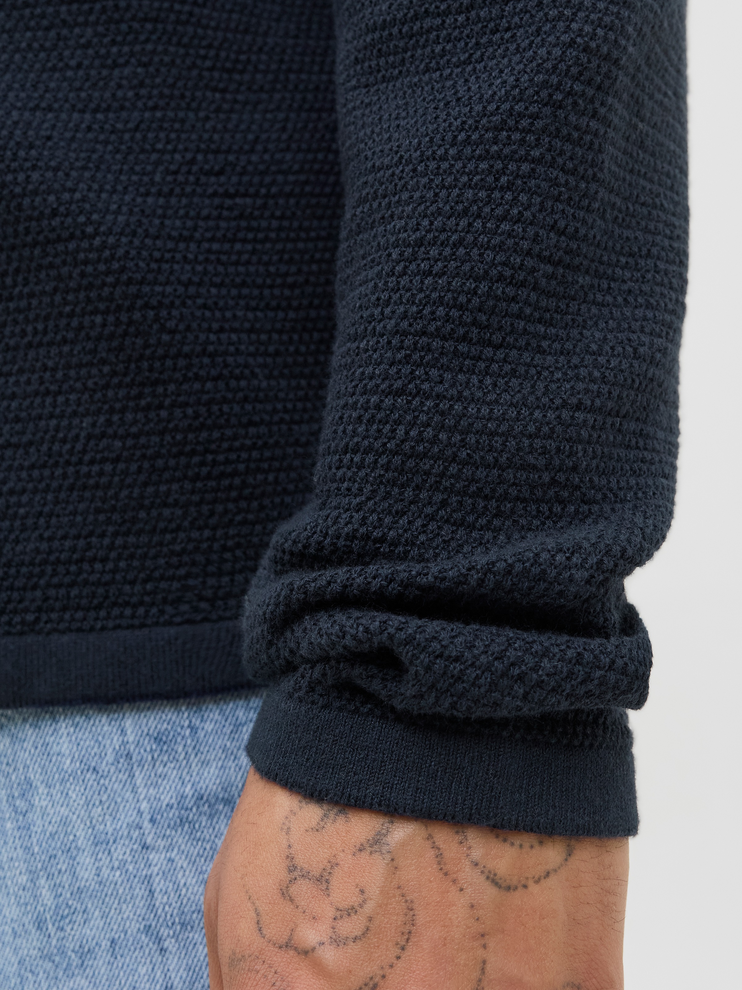 Jack & Jones Strickpullover »JJEGEORGE KNIT POLO LS SN«