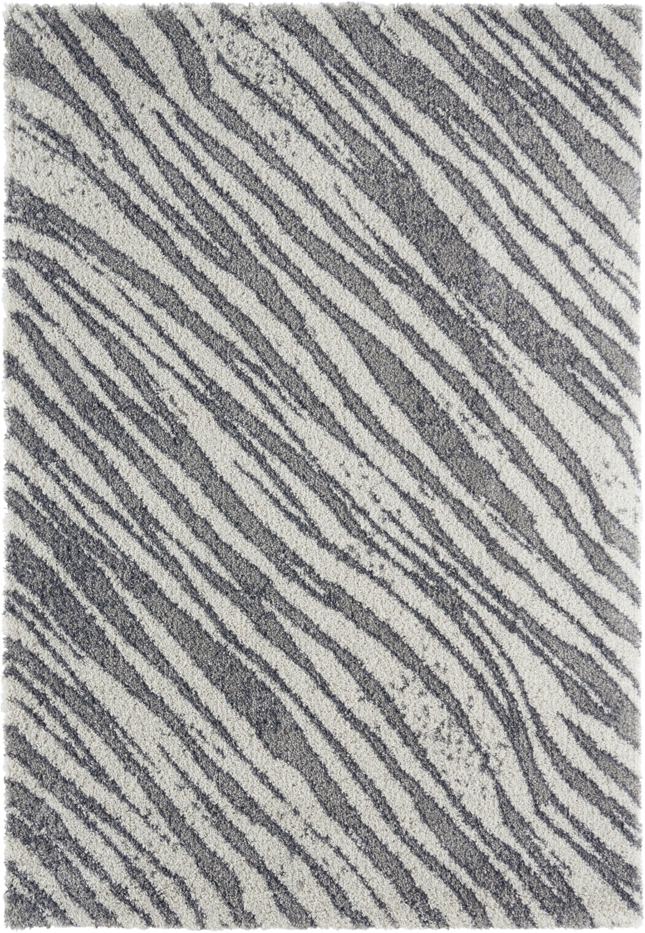 Image of MINT RUGS Hochflor-Teppich, rechteckig, 35 mm Höhe, Streifen, Zebra Design, besonders weich durch Microfaser, Wohnzimmer, Schlafzimmer, Robust, Pflegeleicht bei Ackermann Versand Schweiz