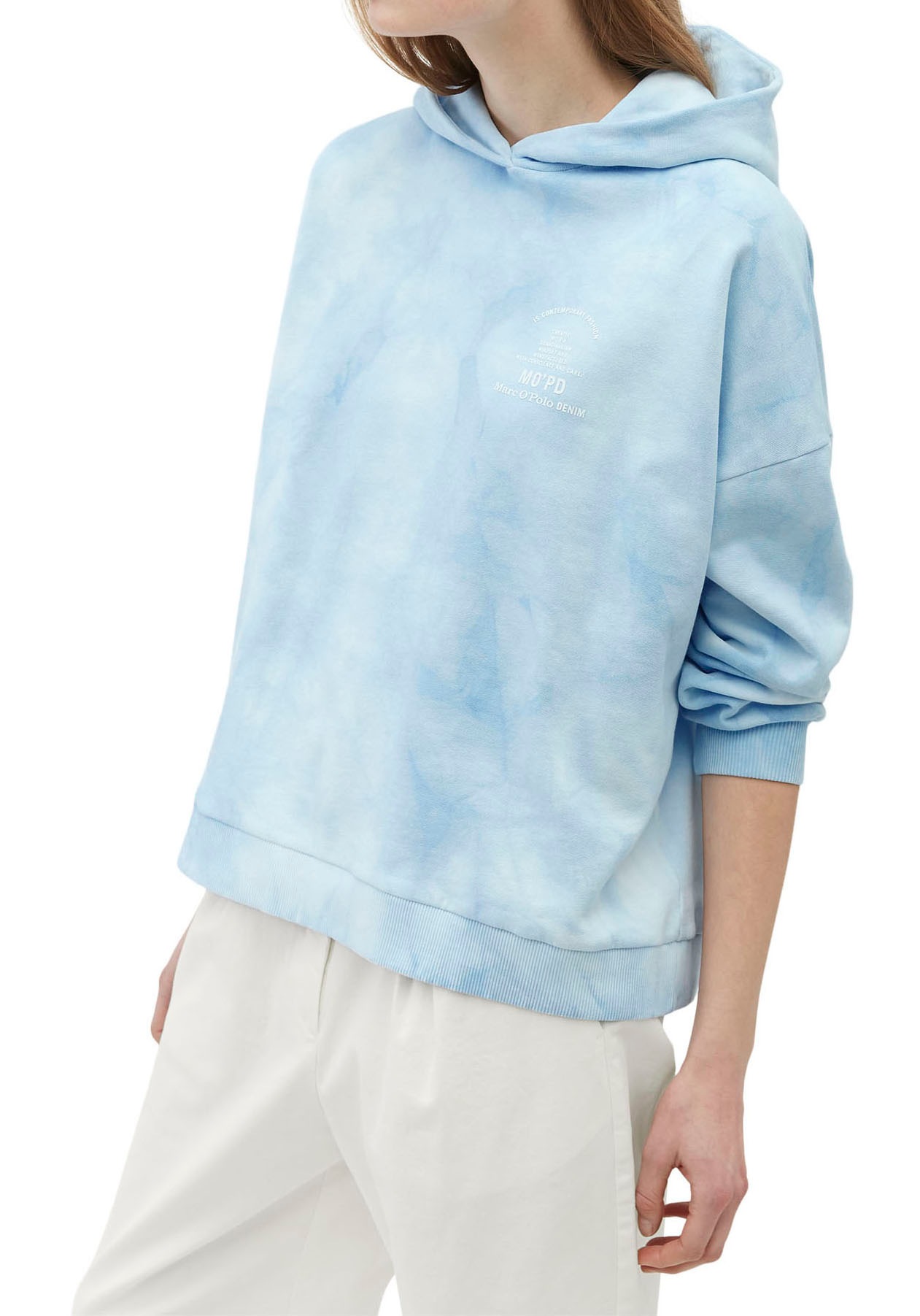 Image of Marc O'Polo DENIM Hoodie, Überschnittene Schultern, Hochwertige Sweat-Qualität bei Ackermann Versand Schweiz