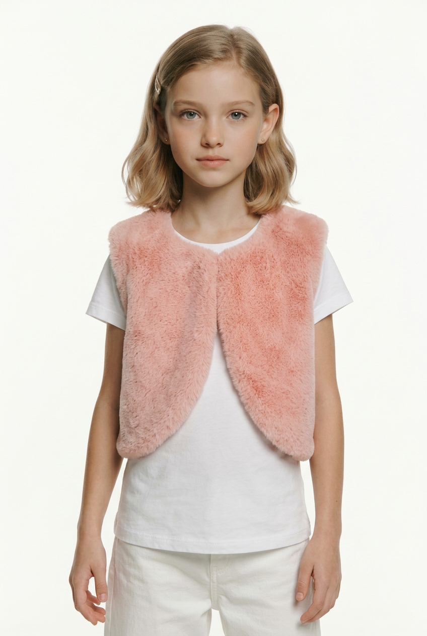 happy girls Gilet en peluche