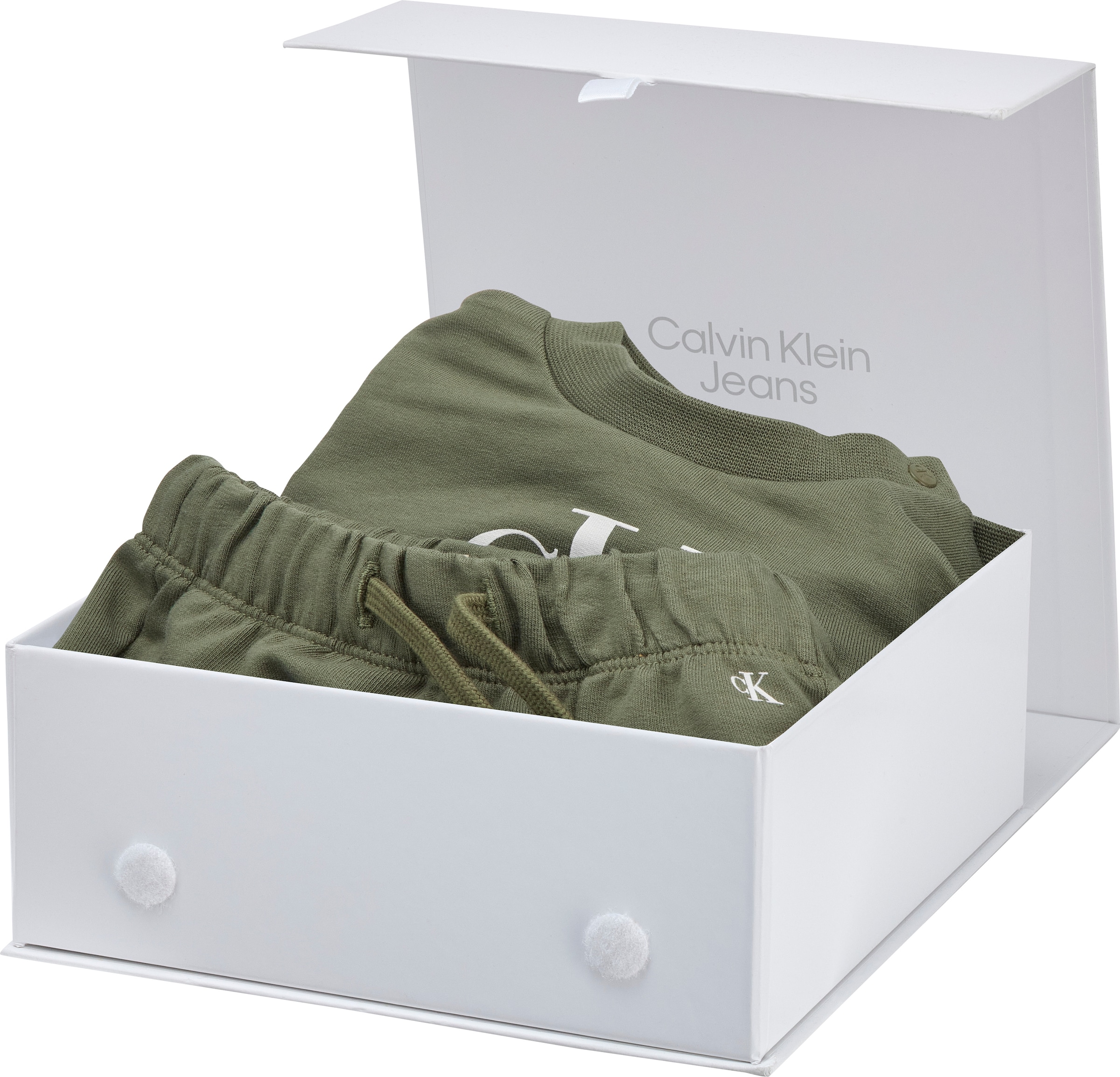 Calvin Klein Jeans Shirt & Hose »MONOGRAM CN SWEATSHIRT SET«, für Babys bis 2 Jahre, Geschenkset