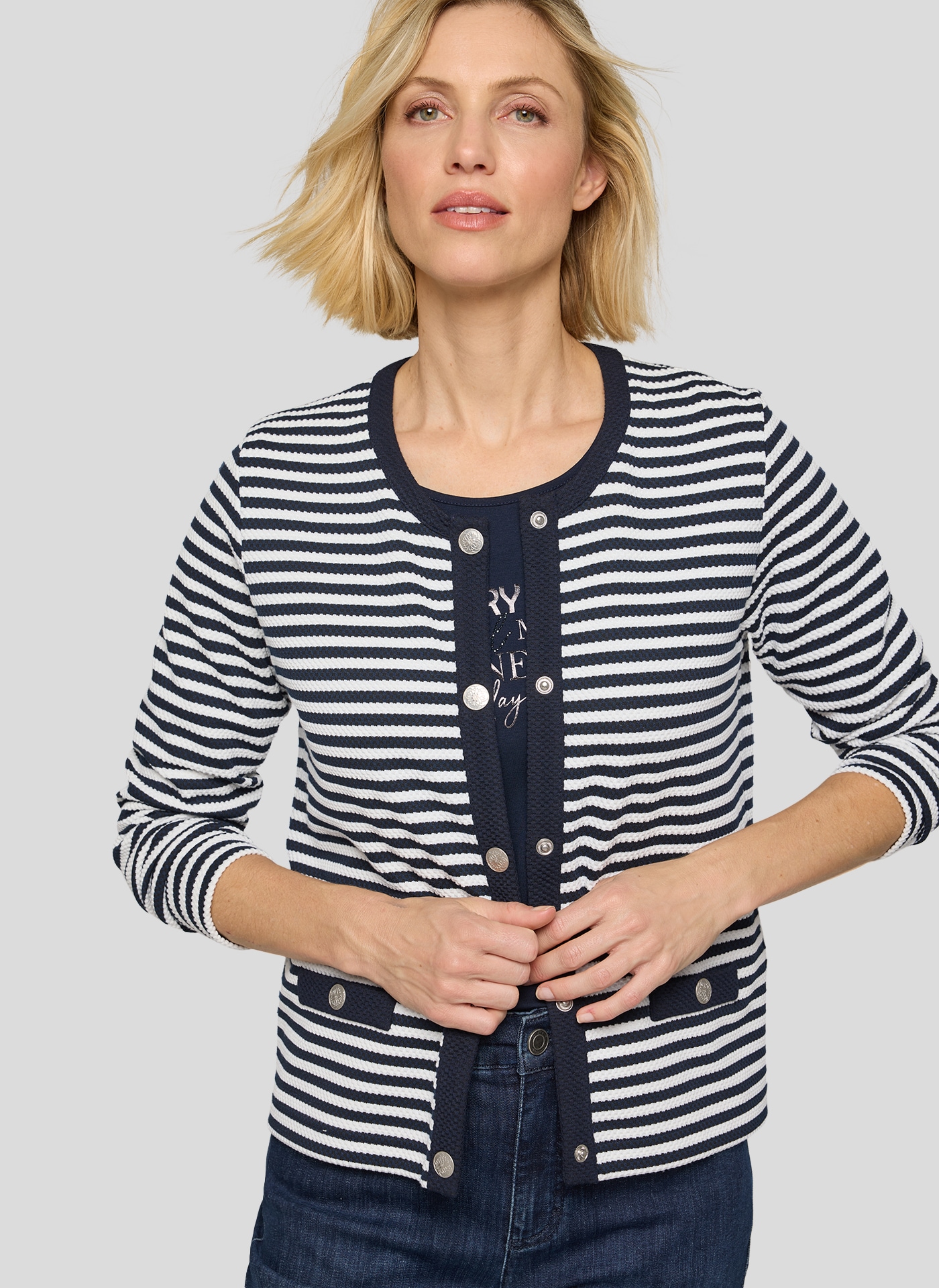 Image of Rabe Blouson mit Streifen Muster