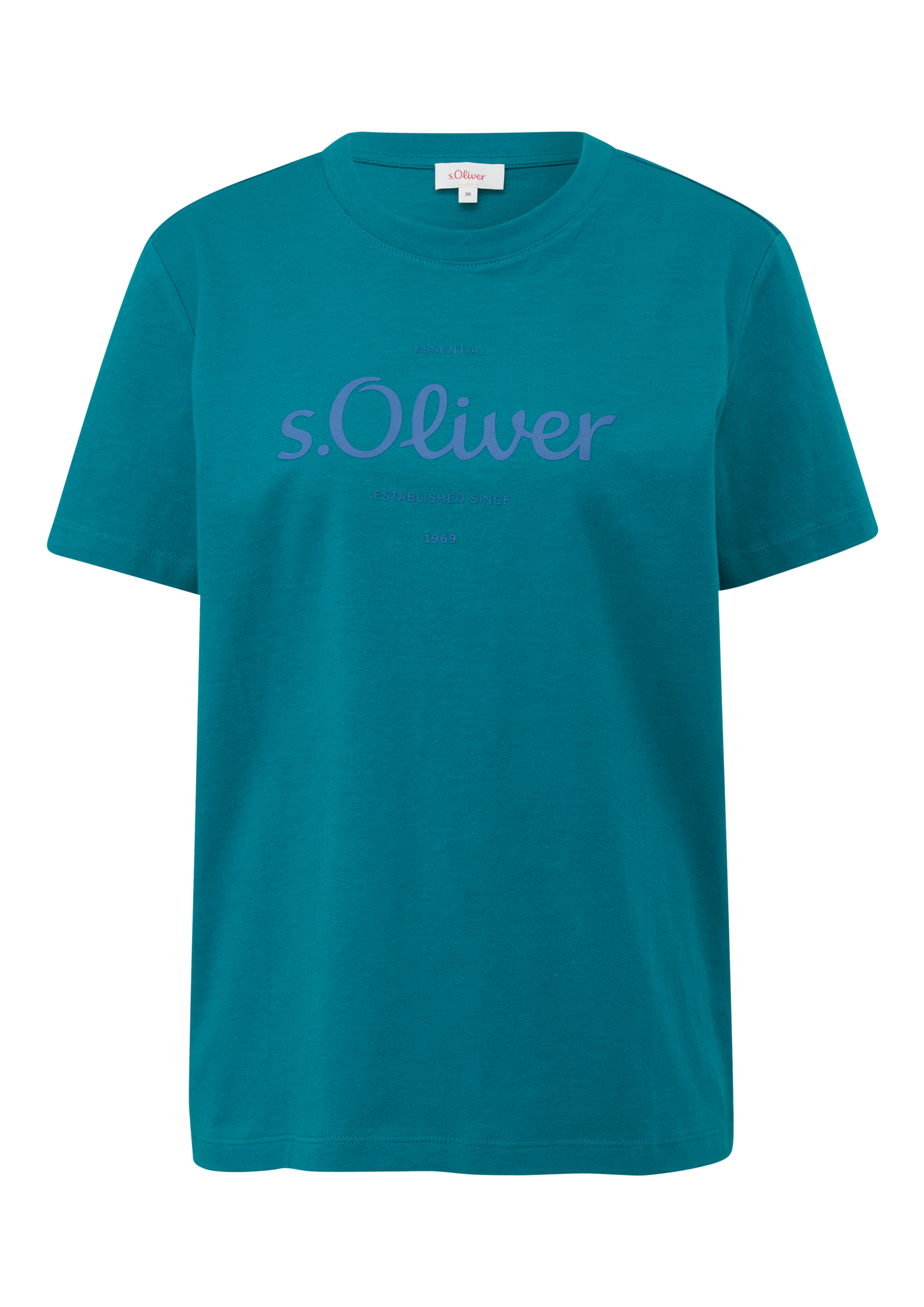 T-Shirt, s.Oliver versandkostenfrei vorne ♕ mit kaufen Logodruck