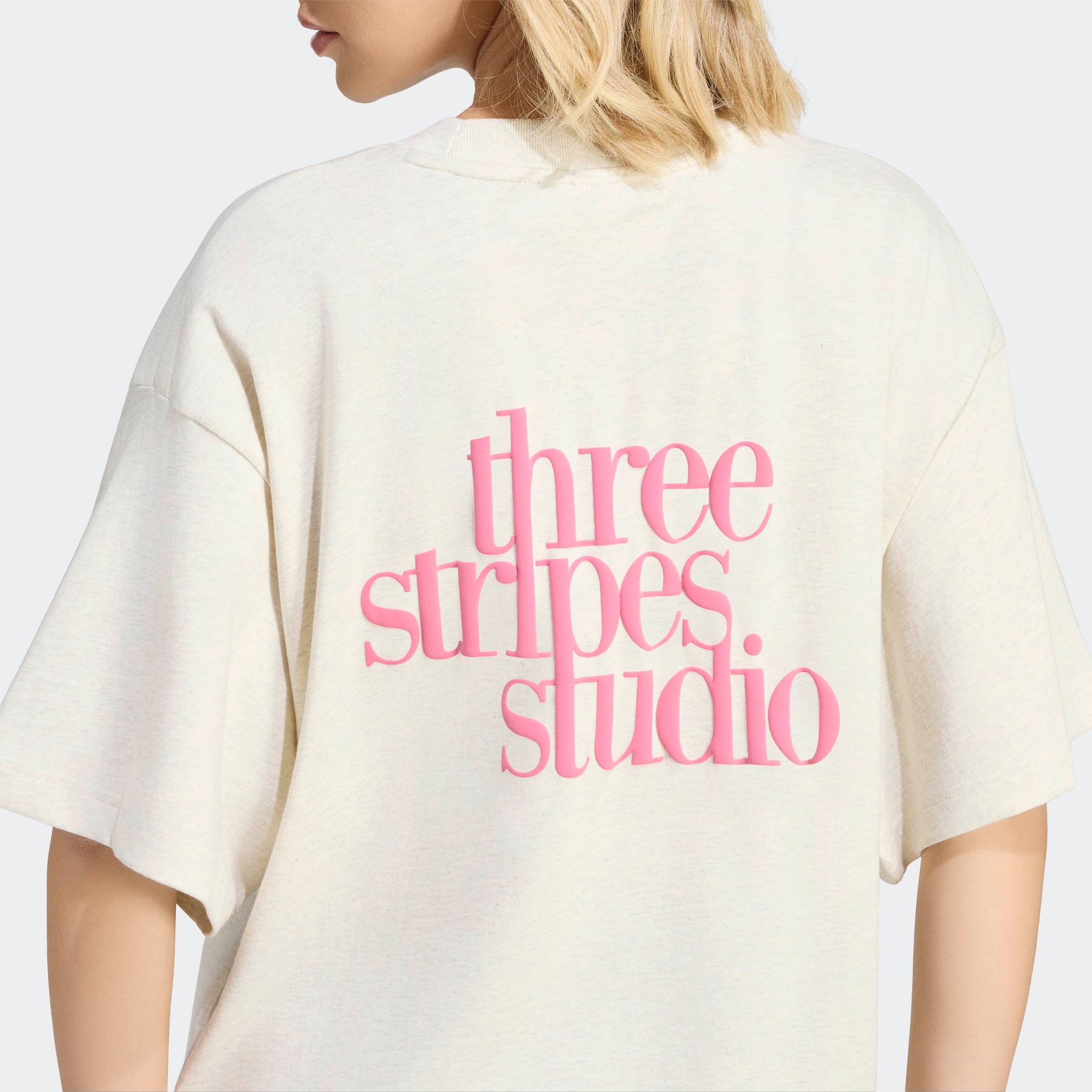 adidas Sportswear T-Shirt »3 STRIPES STUDIO BOYFRIEND« Print T-Shirt, locker geschnitten