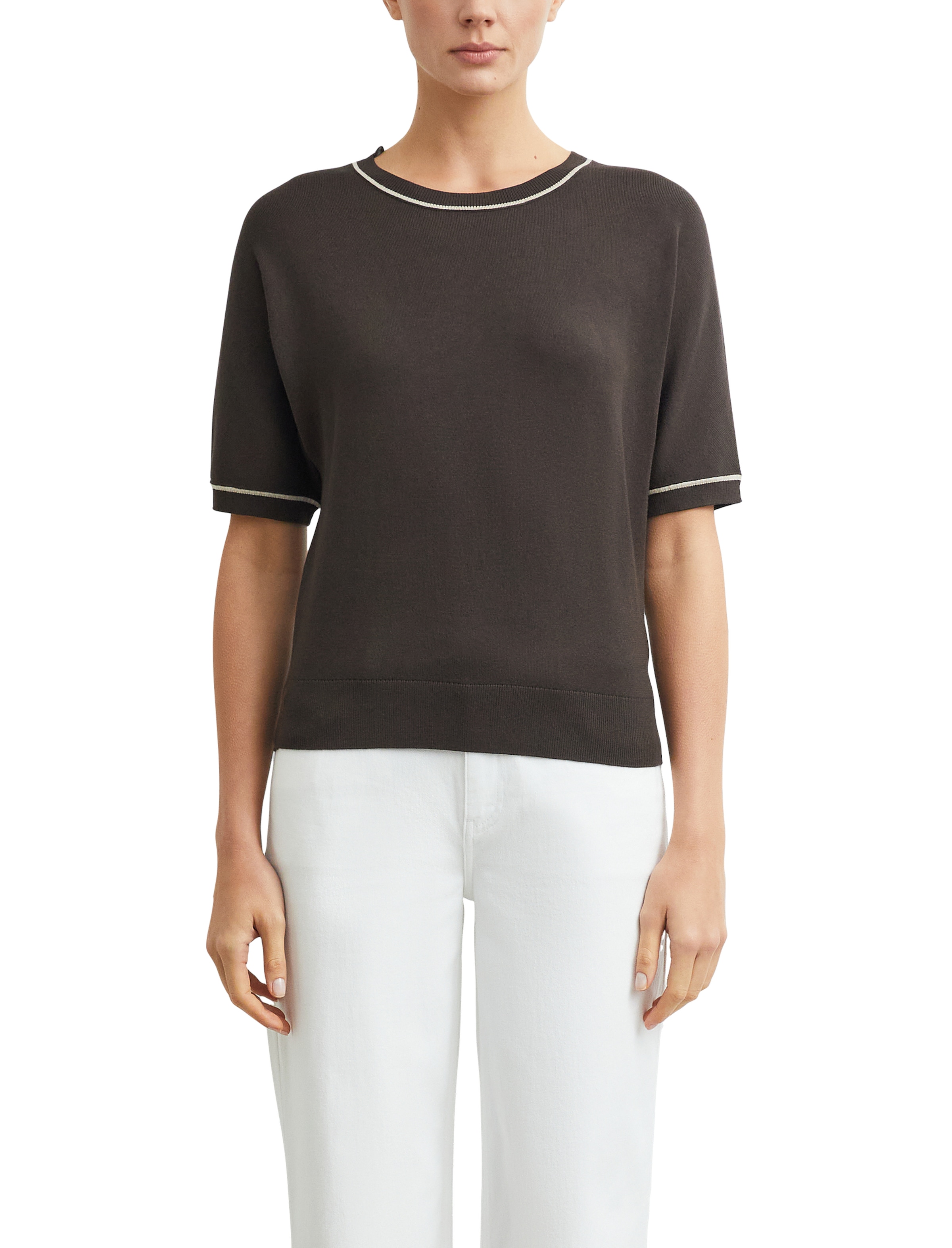 Image of Comma Strickpullover Sommer-Strickpullover / Halbarm / Viskose