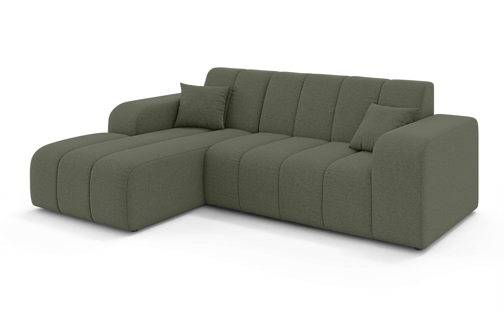 GOODproduct Ecksofa »CASSY L-Form, Schlafsofa mit Bettkasten, Masse B/T/H: 245/165/88 cm« mit 2 Rückenkissen, Recamiere rechts oder links bestellbar