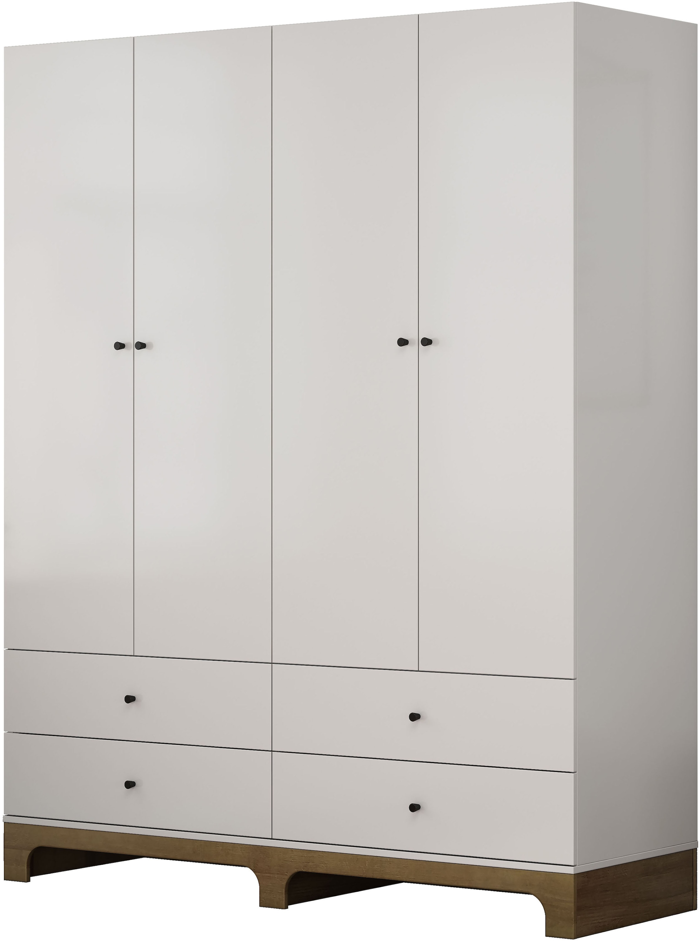 GOODproduct Kleiderschrank »Oslo Schlafzimmerschrank Garderobe weiss Landhaus Bestseller«