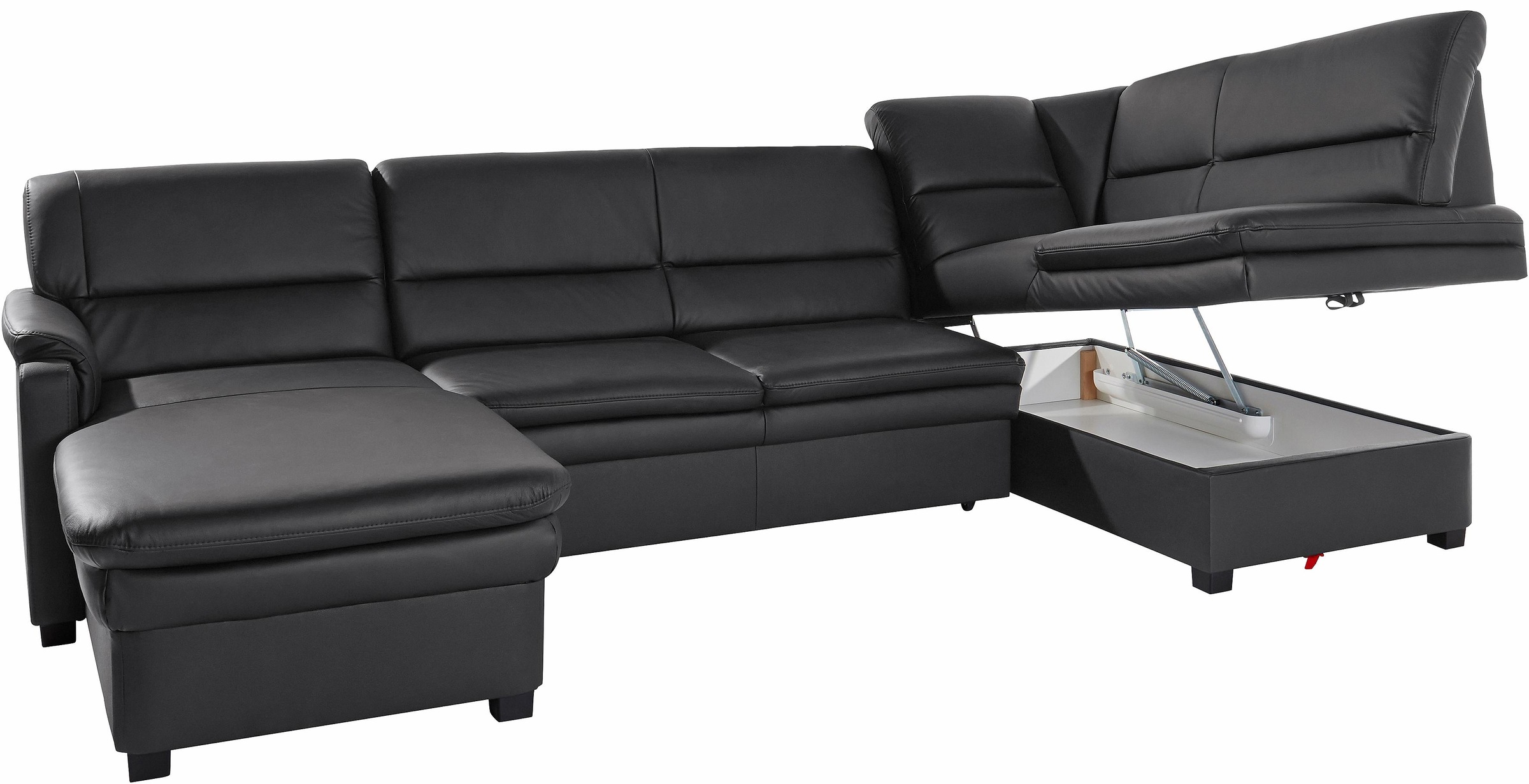 sit&more Wohnlandschaft »Pisa U-Form«, mit Federkern, wahlweise mit Bettfunktion