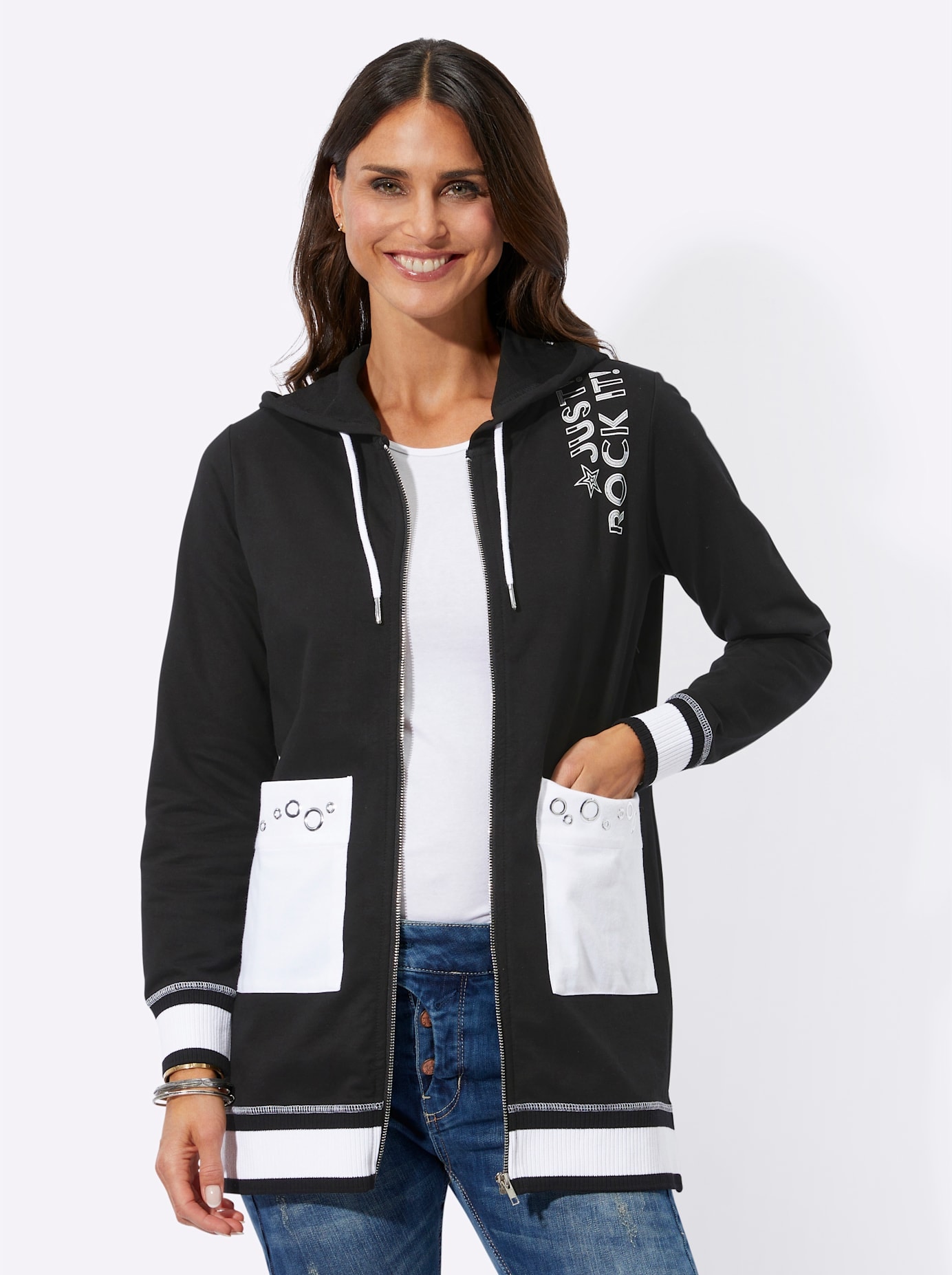 Inspirationen Shirtjacke "Sweatjacke" 1 Stk.