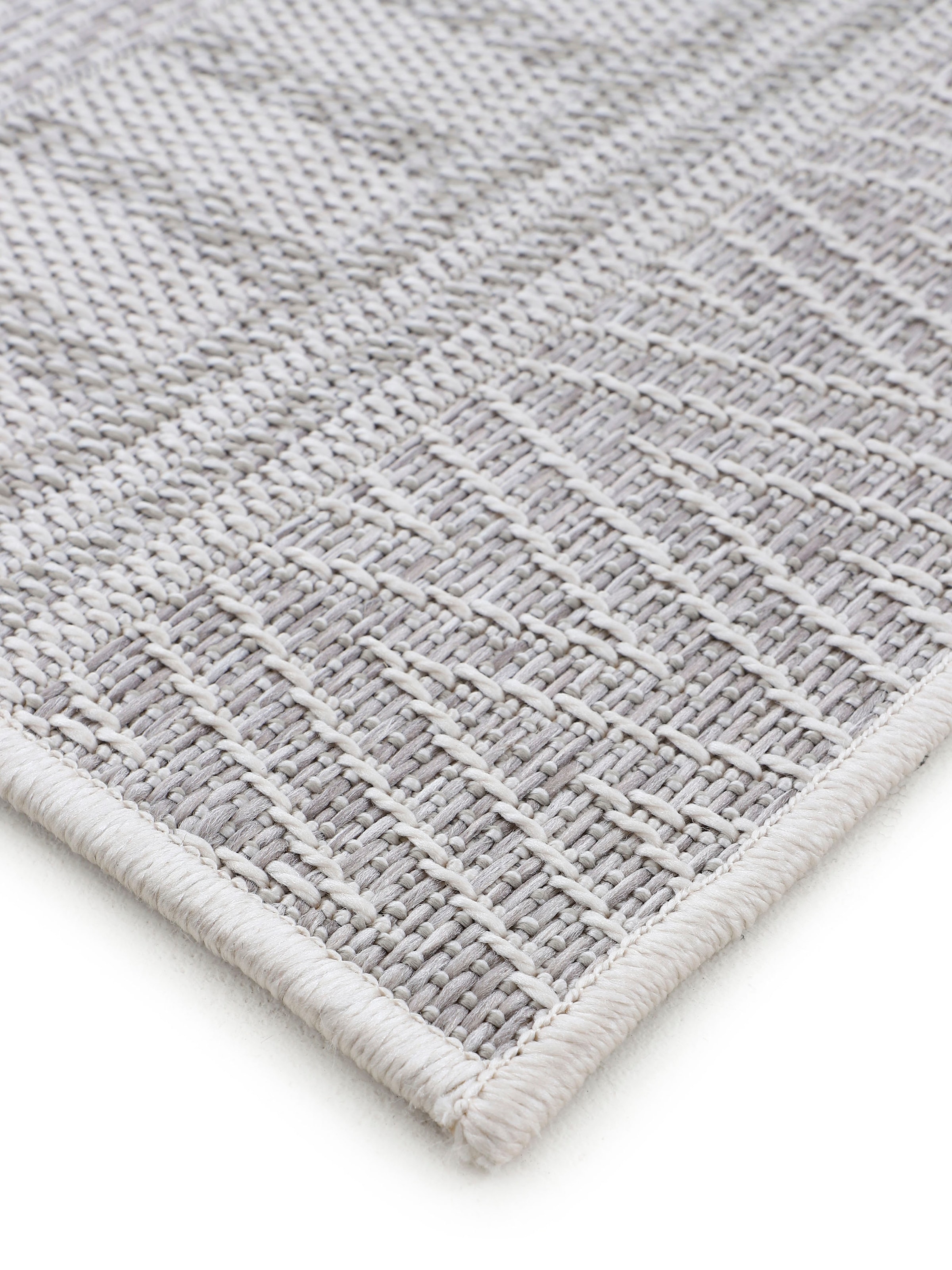 carpetfine Teppich »Boho 100«, rechteckig, 4 mm Höhe, robustes Flachgewebe, Sisal Optik, UV-beständig, Aussenbereich