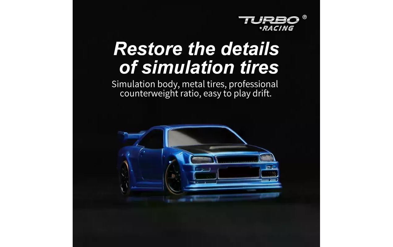 RC-Auto »Turbo Racing Micro Drift C64, Grün«