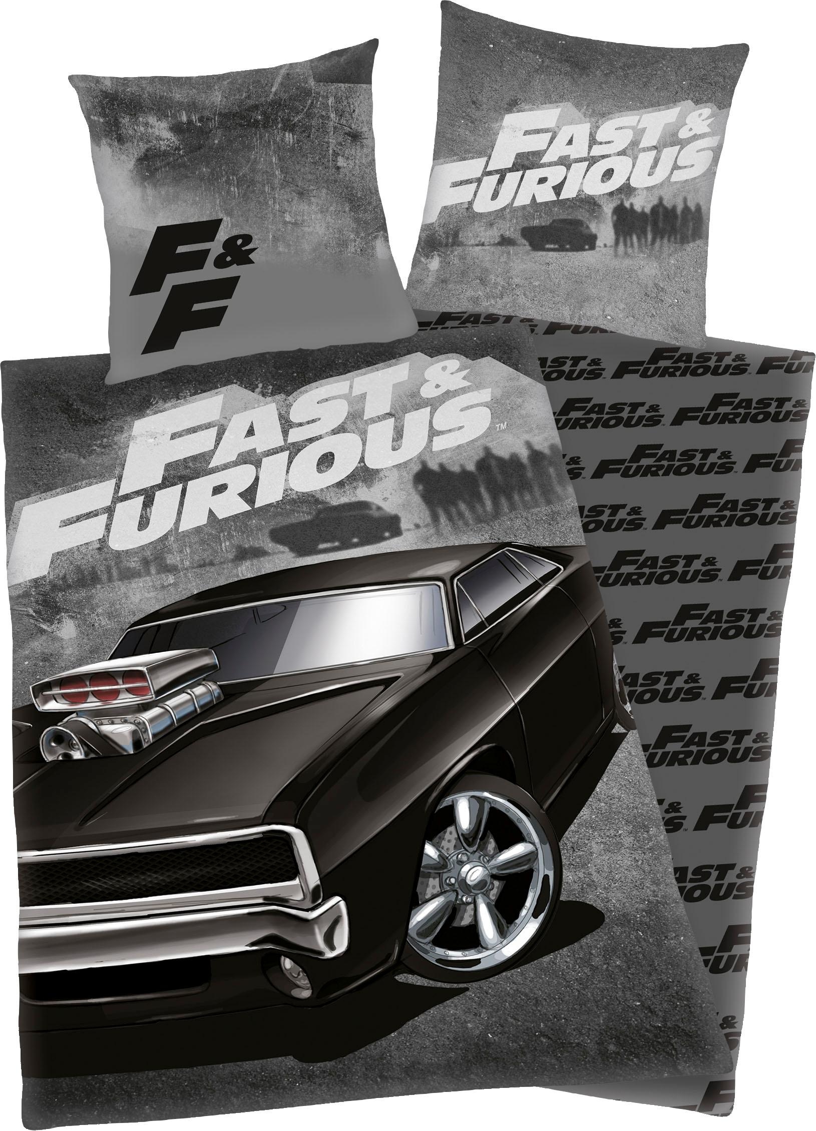 Image of Jugendbettwäsche "Fast & Furious" 2 Stk. mit coolem Motiv