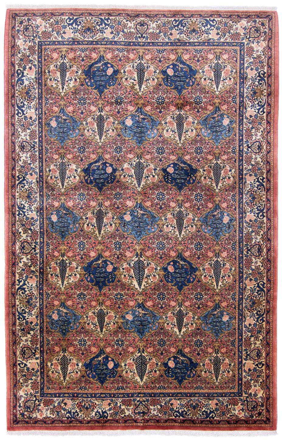 Image of morgenland Wollteppich »Bachtiar Felder Rosso chiaro 301 x 200 cm«, rechteckig, 1 mm Höhe, Unikat mit Zertifikat bei Ackermann Versand Schweiz