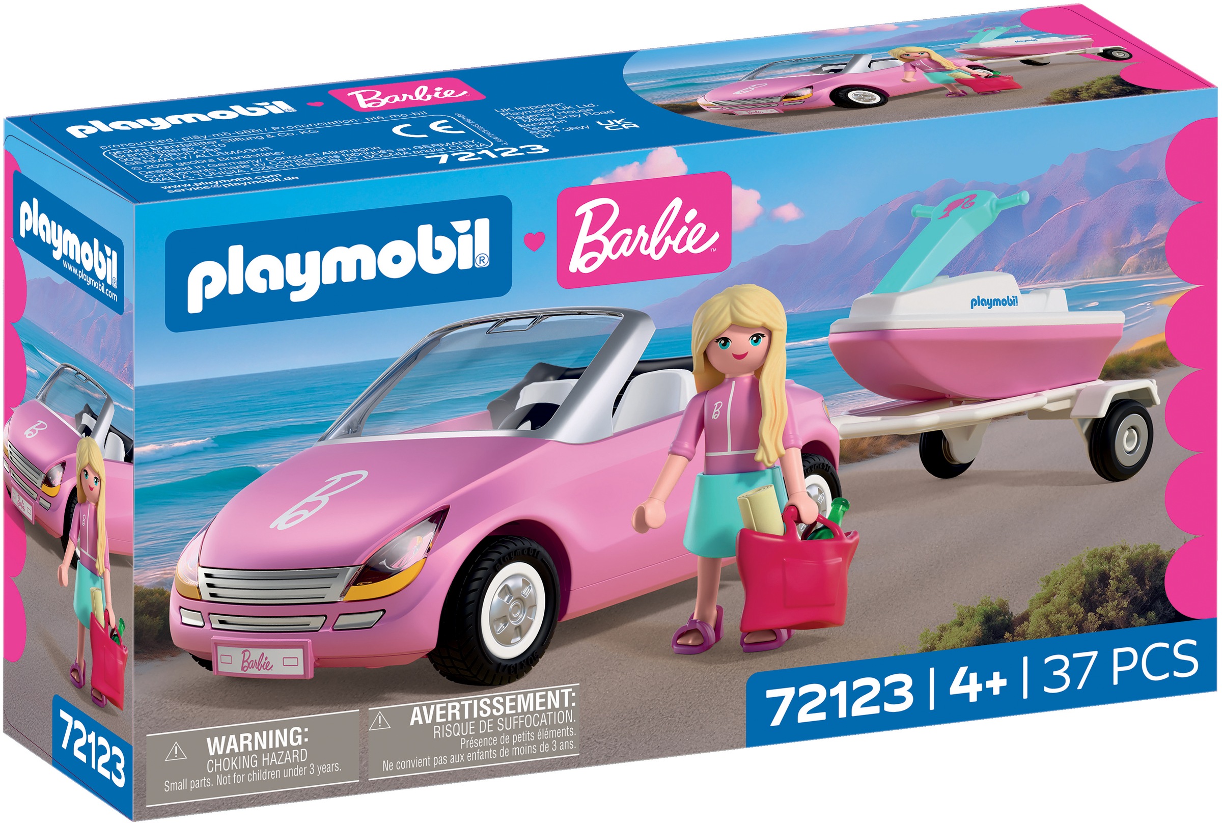 Playmobil® Jeu de construction »PLAYMOBIL x Barbie™ Cabrio (72123), Barbie™« Made in Europe