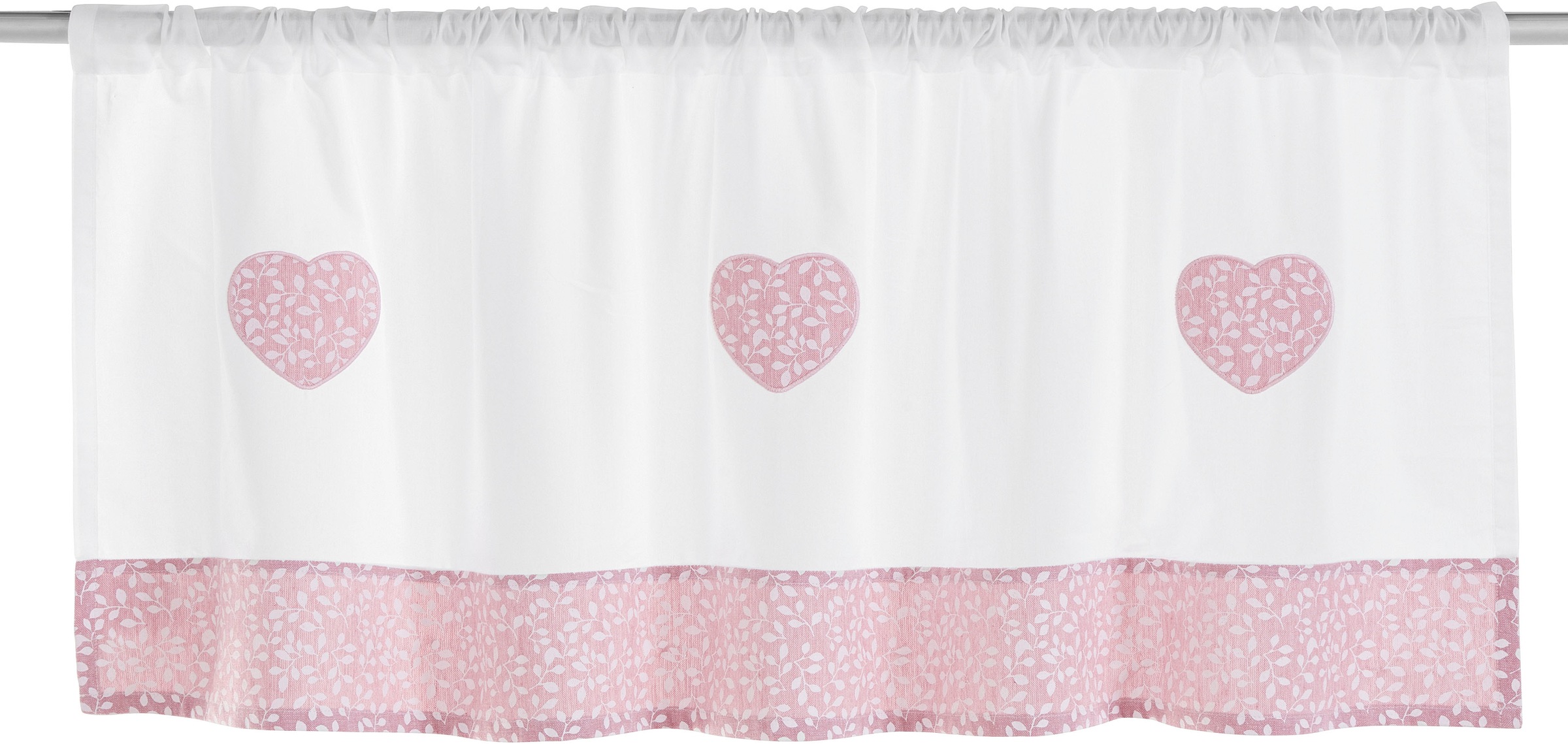 Image of Home affaire Scheibengardine »Herz Spitze«, (1 St.), blickdicht, Bio Baumwolle bei Ackermann Versand Schweiz