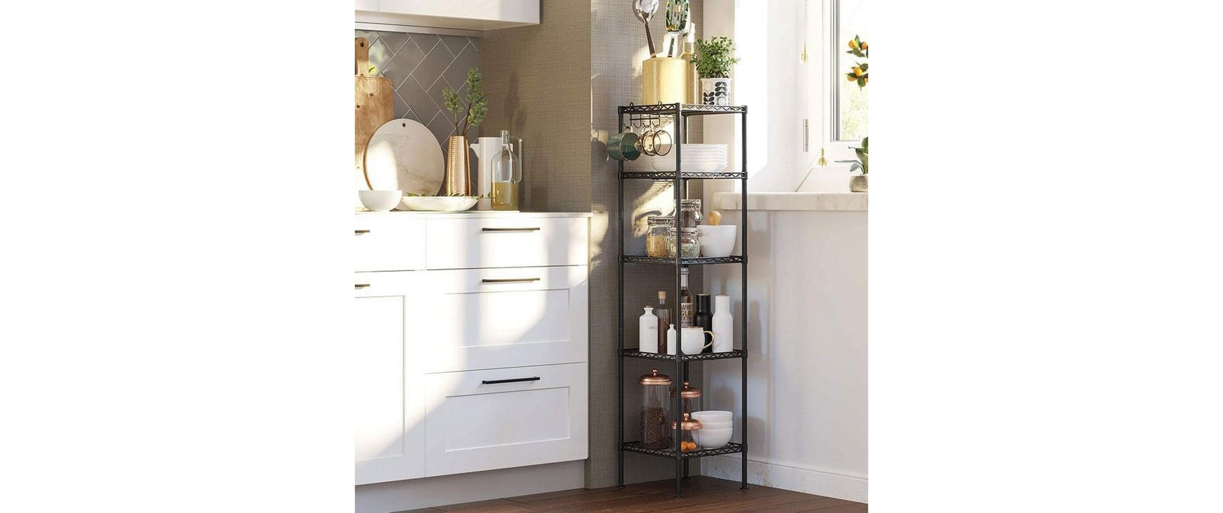 SONGMICS Étagère »mit 5 Ebenen 30 x 30 x 121 cm«