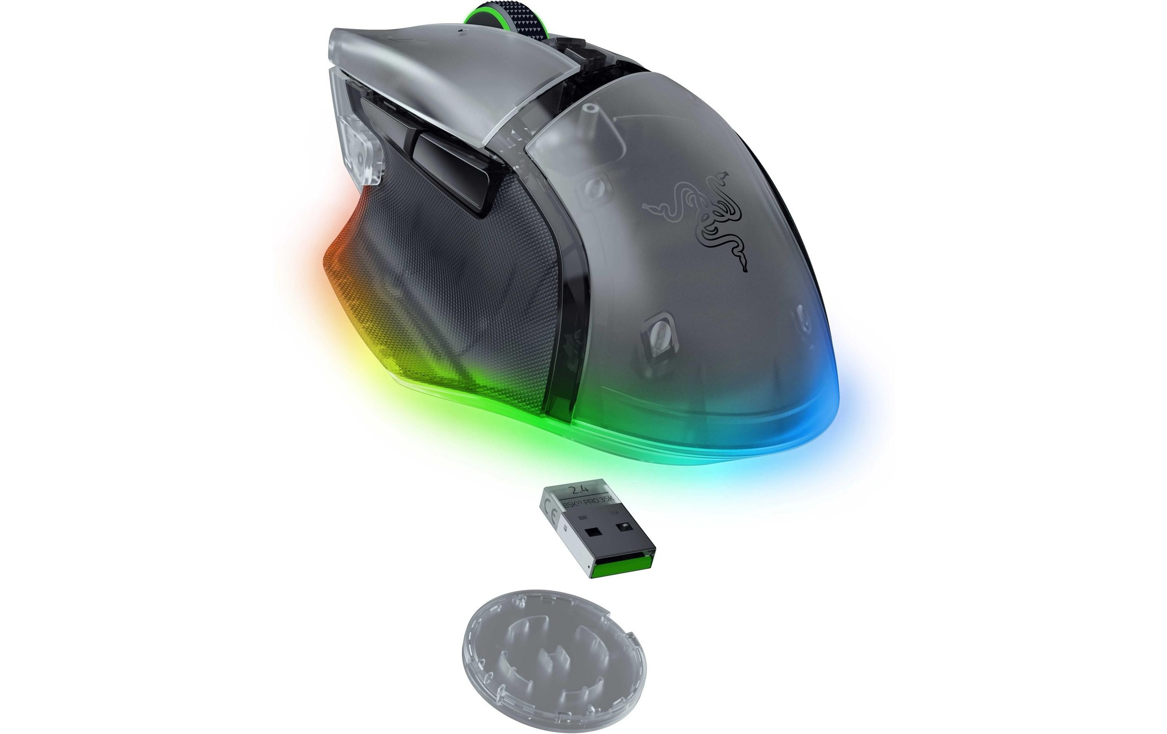 RAZER Gaming-Maus »Basilisk V3 Pro 35K« Ergonomische kabellose RGB-Gaming-Maus mit ultrapräzisem Sensor
