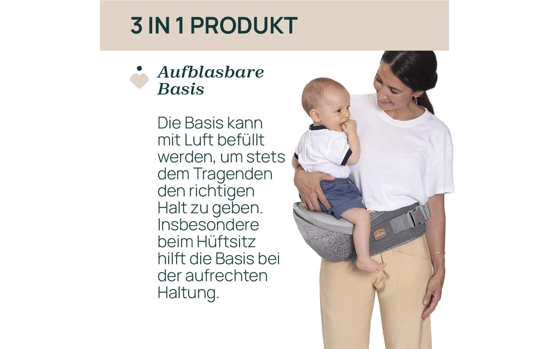 Chicco Porte-bébé »Airy Hip Fit« Ergonomische Babytrage mit integriertem Hüftsitz