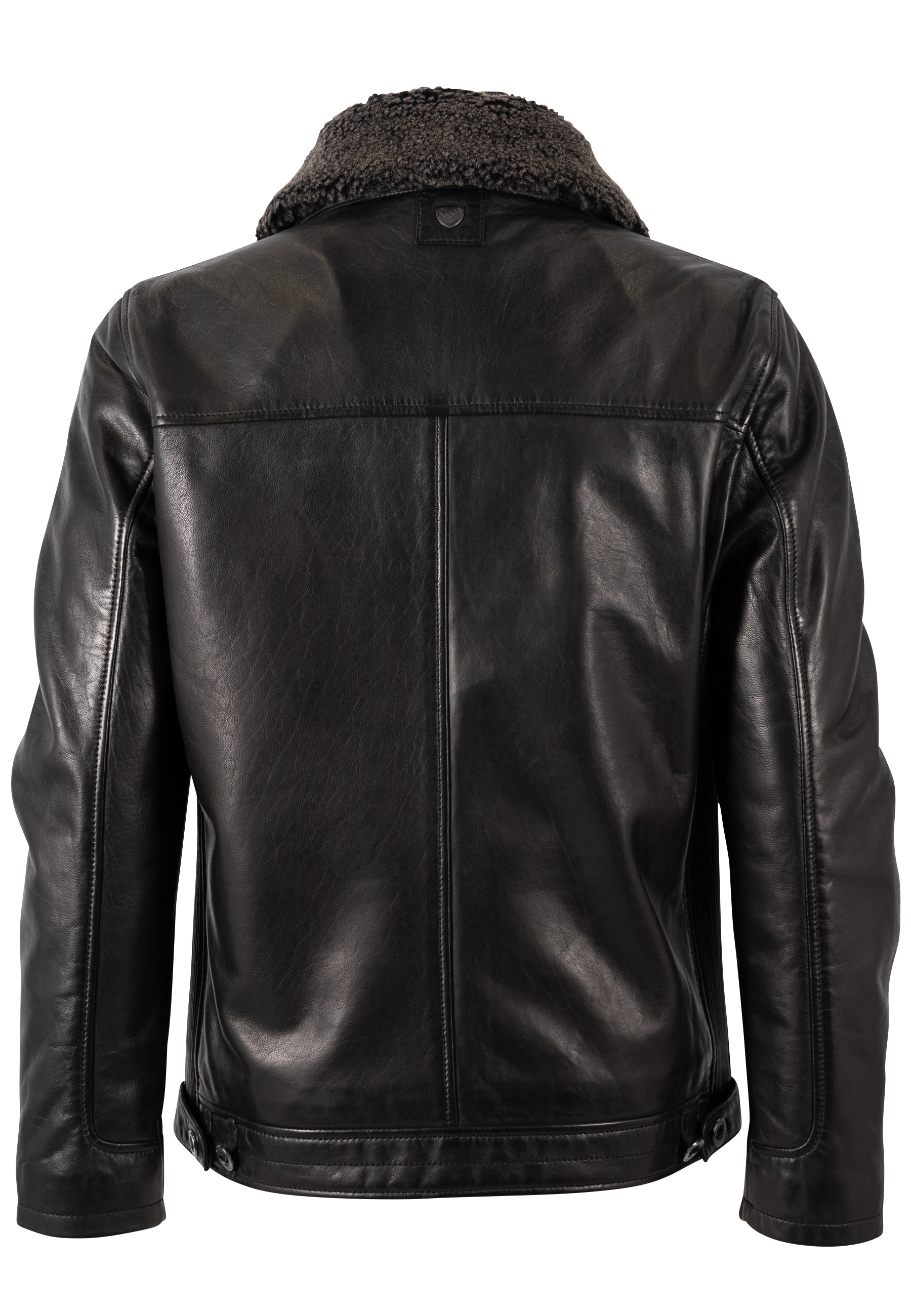 Mauritius Lederjacke »MMFello« mit Fellkragen, Fliegerjacke