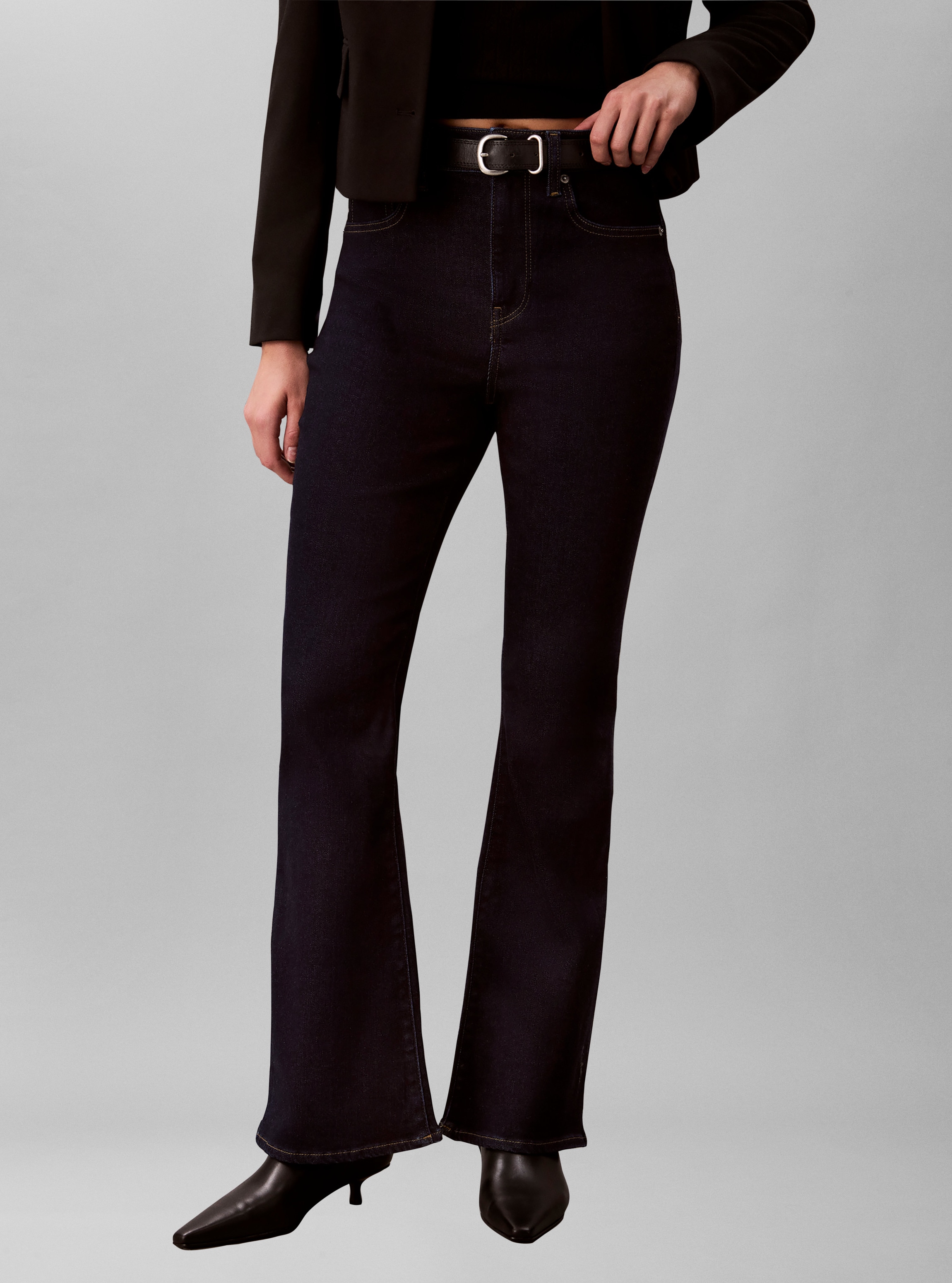 Image of Calvin Klein Schlagjeans "HIGH RISE FLARE CK CLASSIC RINSE" Regular fit mit ausgestelltem Bein