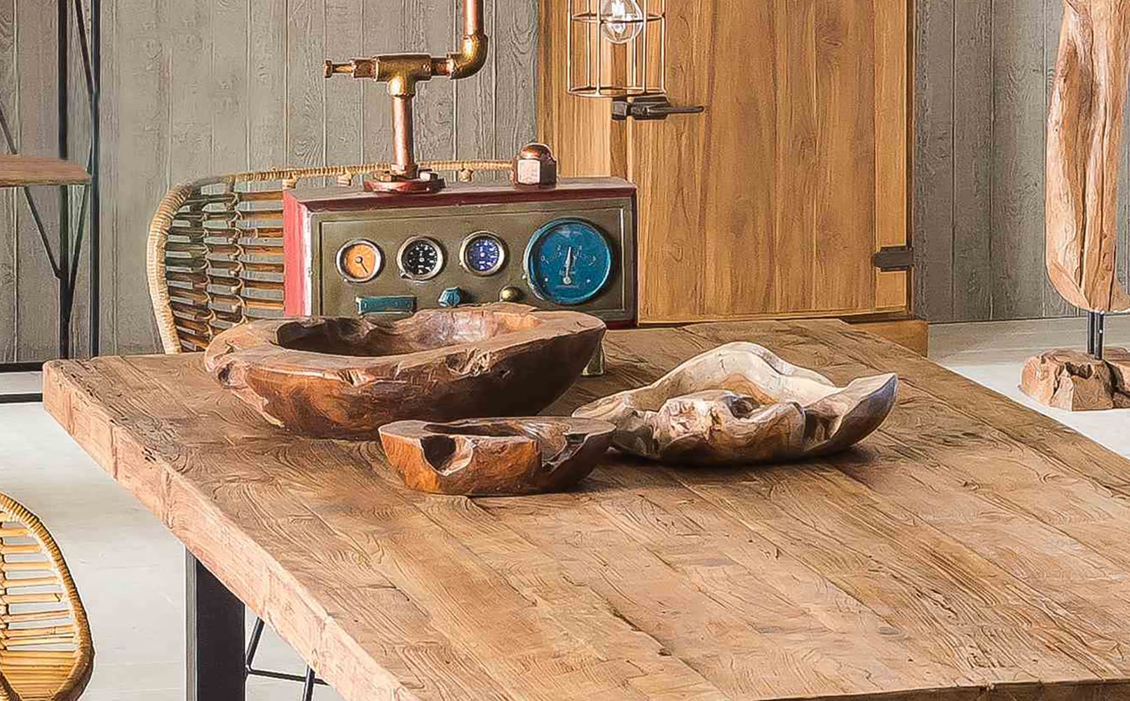 SIT Tischplatte 1 Stk. tlg. aus recyceltem Teakholz