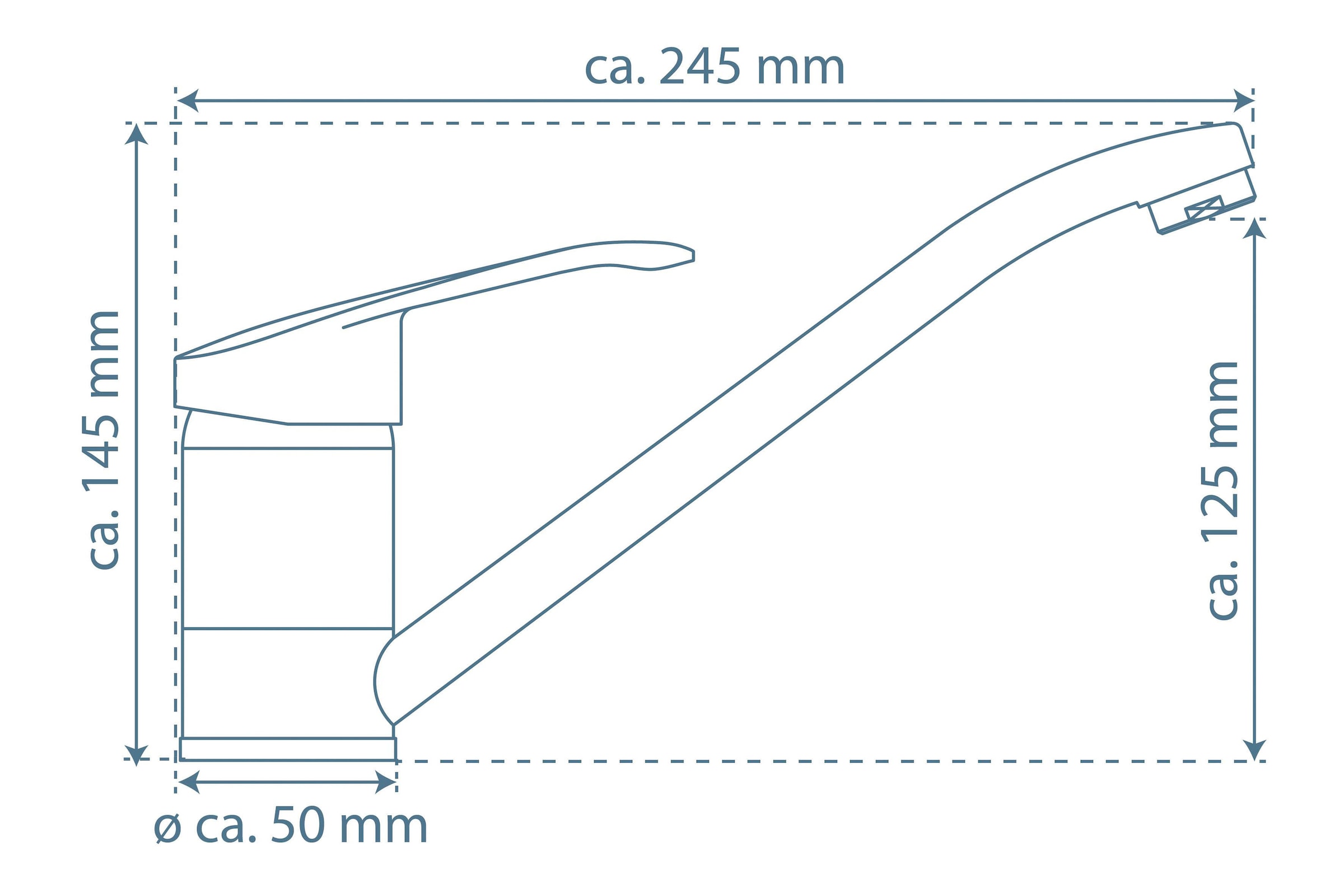 Schütte Robinet d'évier »FALCON« Bec pivotant à 360°, cartouche céramique remplaçable de 40 mm