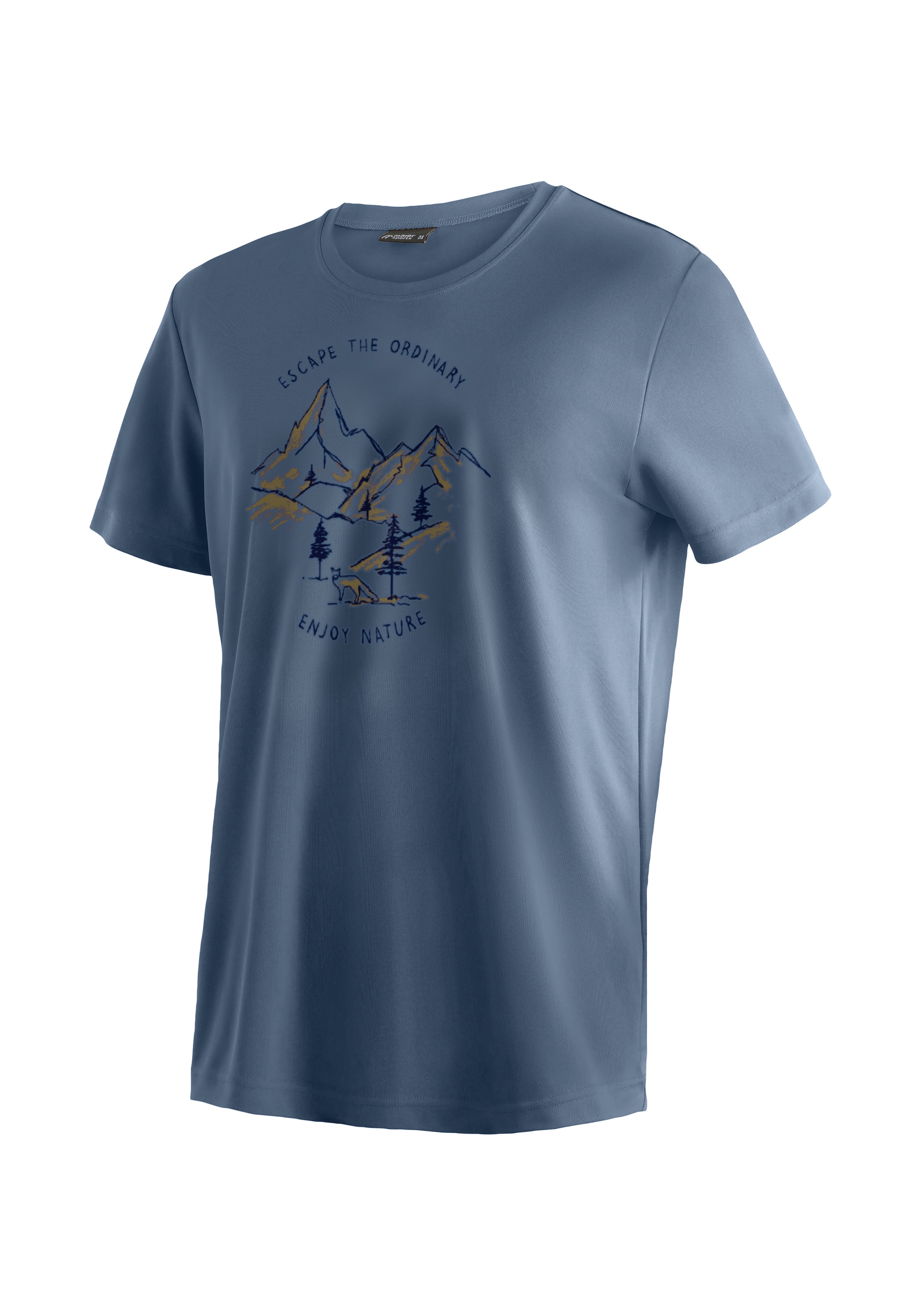 Image of Maier Sports T-Shirt "Dieter Print" Herren Kurzarmshirt, leichtes Sommer Funktionsshirt, Rundhals, Reg Fit