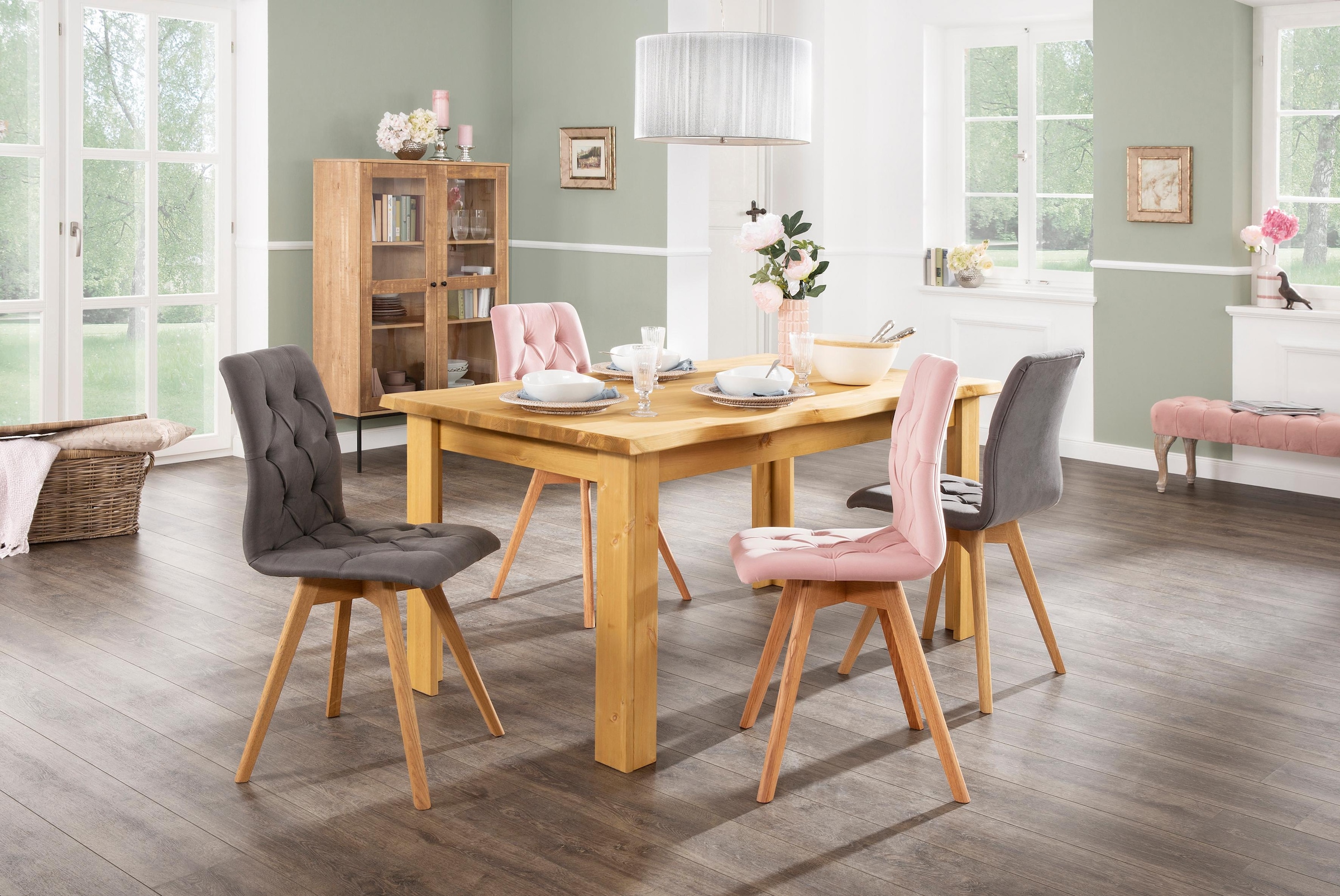 GOODproduct 4-Fussstuhl »Rania« (Set) 2 Stk.Im 2er/4er/6er-Set