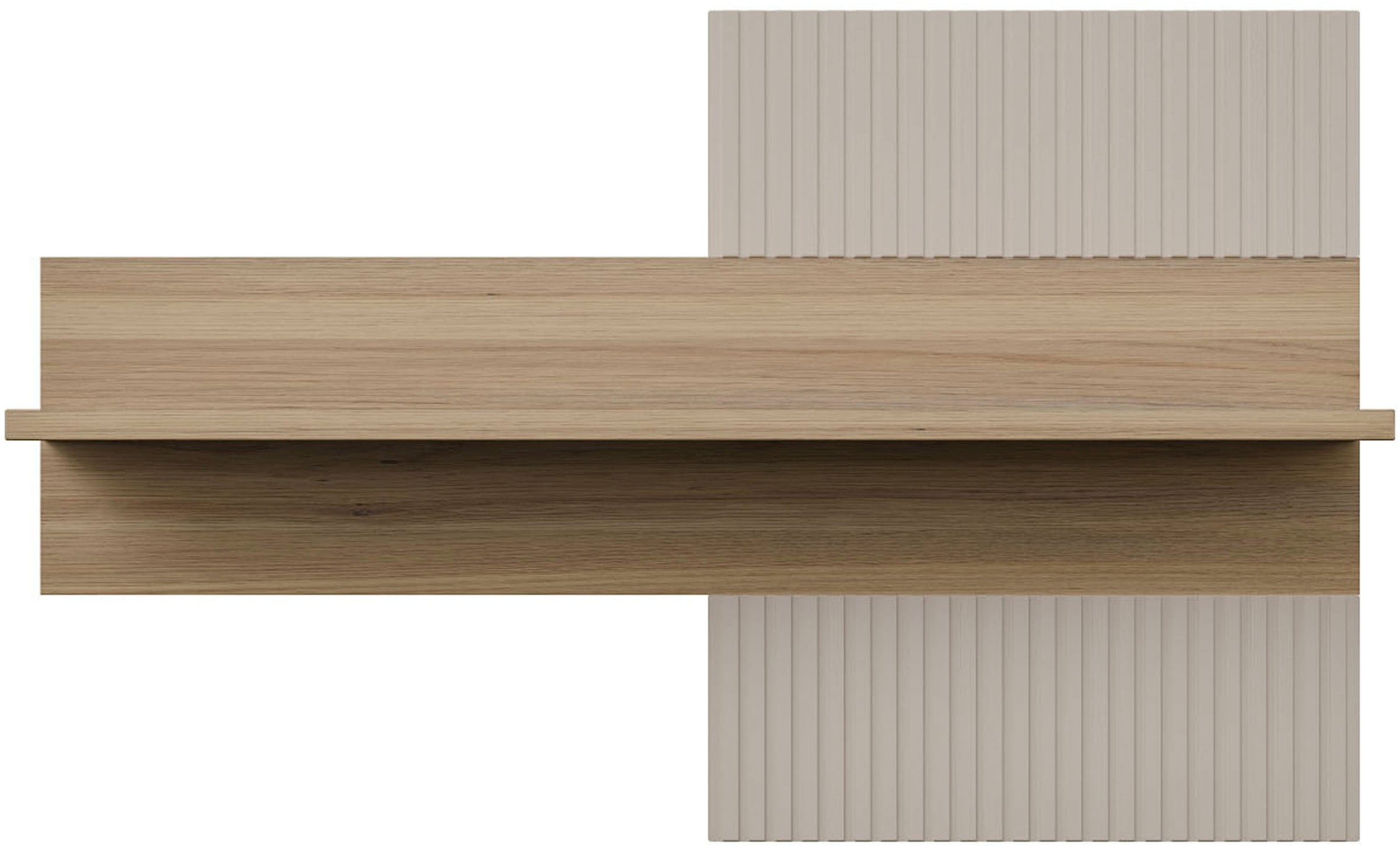 FORTE Wandregal »Wandboard, Lamellenoptik, warme Holznuancen« B/H/T  100/63,4/21,9 cm, einfache Montage,