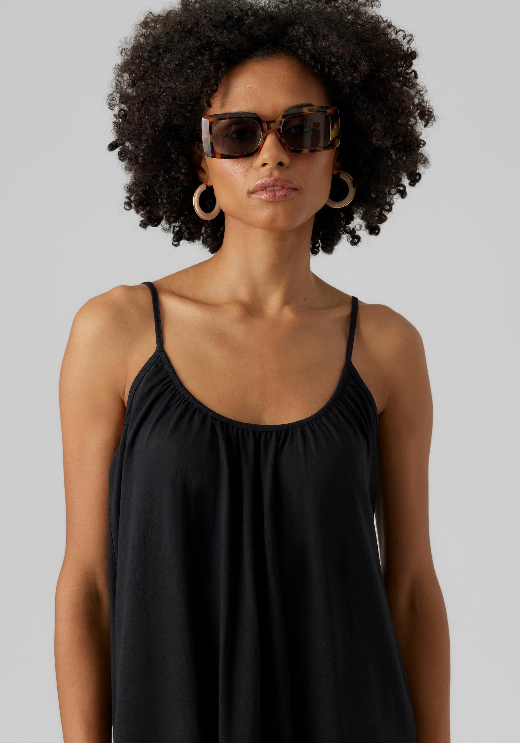 Vero Moda Maxikleid »VMLUNA SINGLET ANKLE DRESS NOOS« Baumwollmischung, regular fit