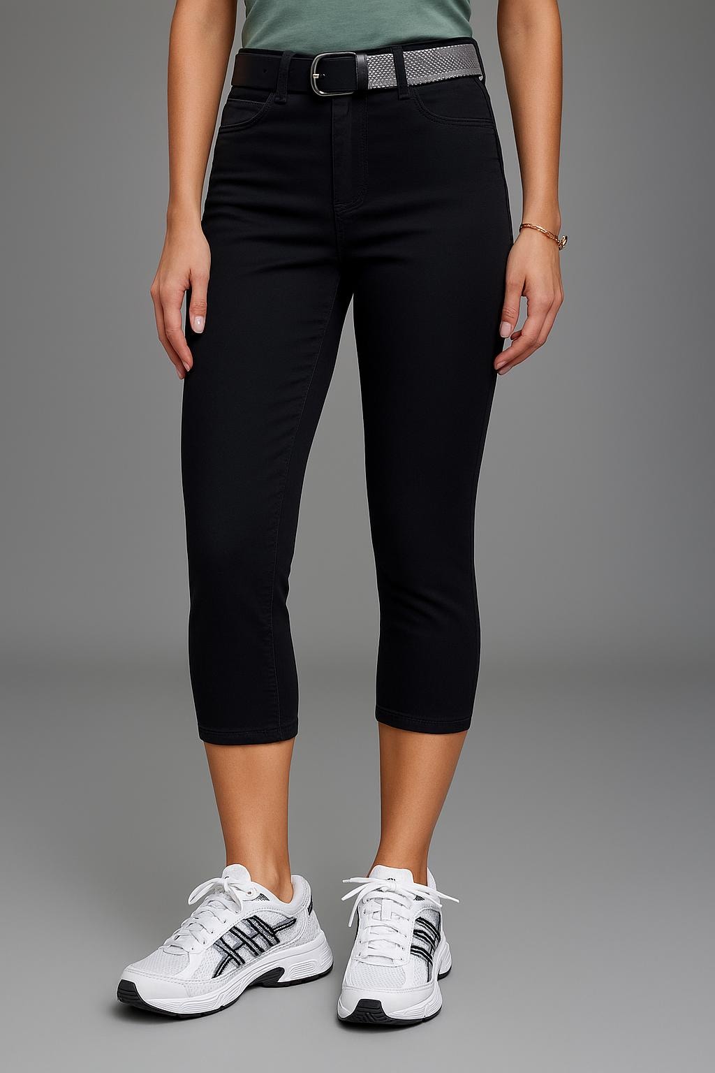 Image of Laura Scott Caprihose Webhose für Casualmode und Streetwear, femininer Stil