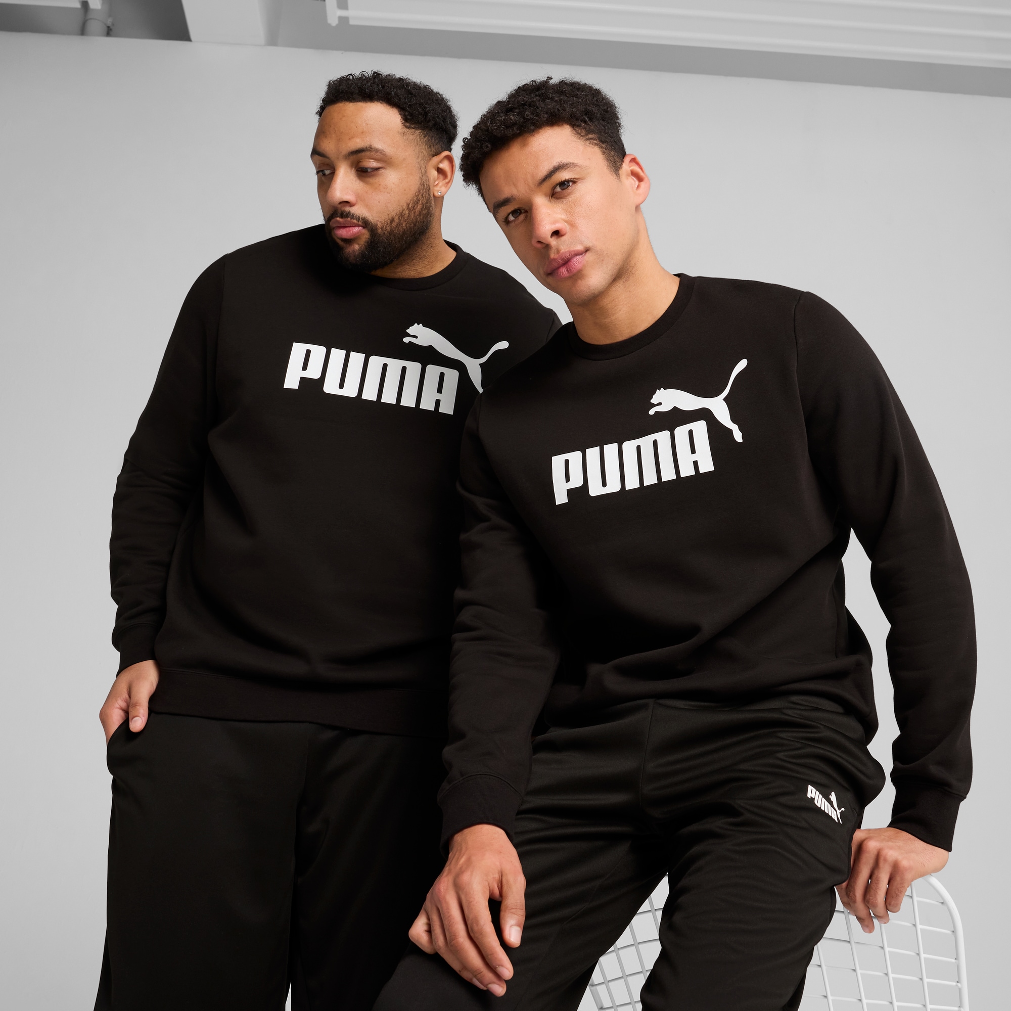 Image of PUMA Langarmshirt "ESS NO 1 LOGO CREW FL" Langarm, reguläre Passform, Rundhalsausschnitt