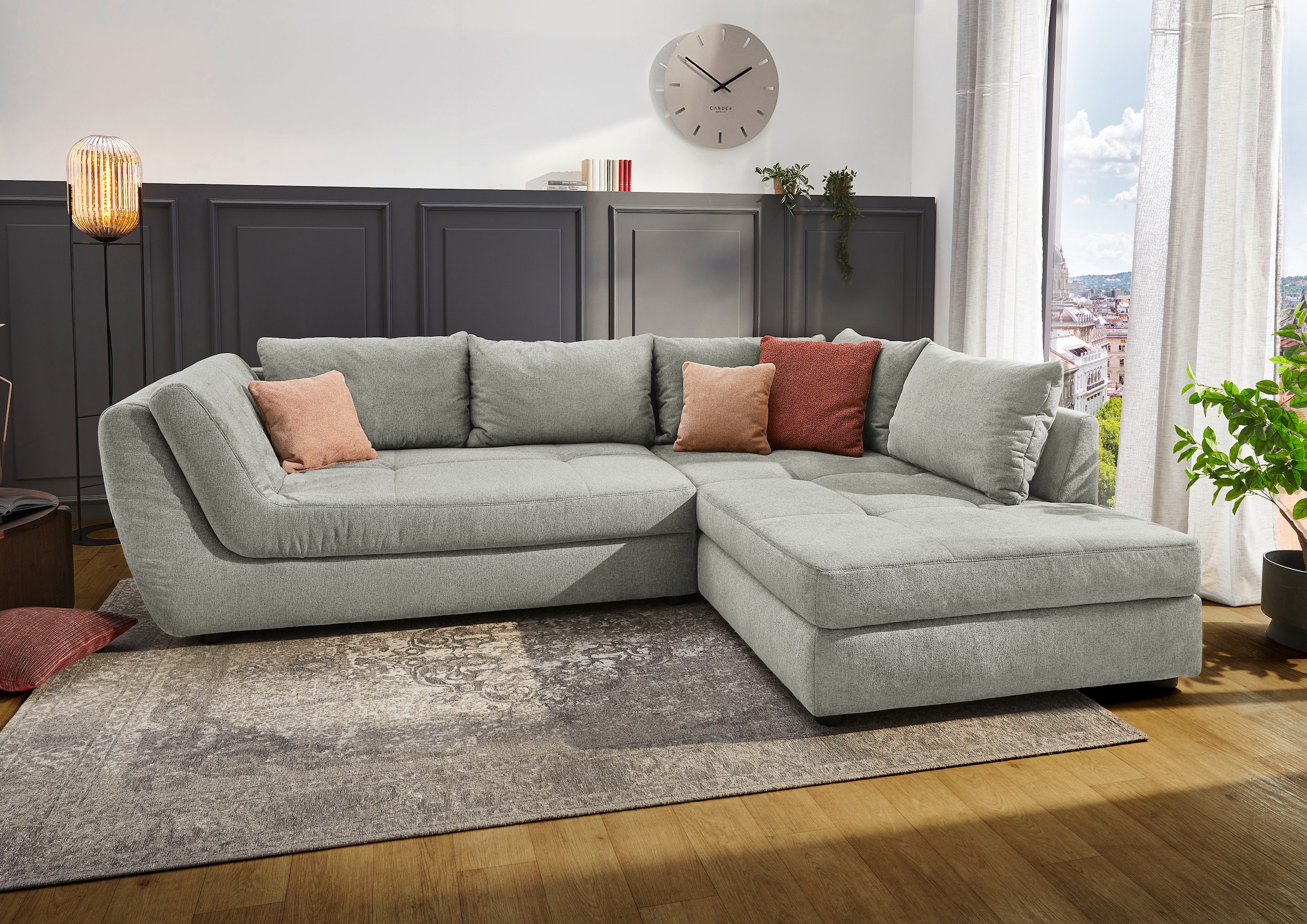 Image of Jockenhöfer Gruppe Ecksofa "Rascasse L-Form, B: 322 cm" mit Zierkissen, XXL-Sofa