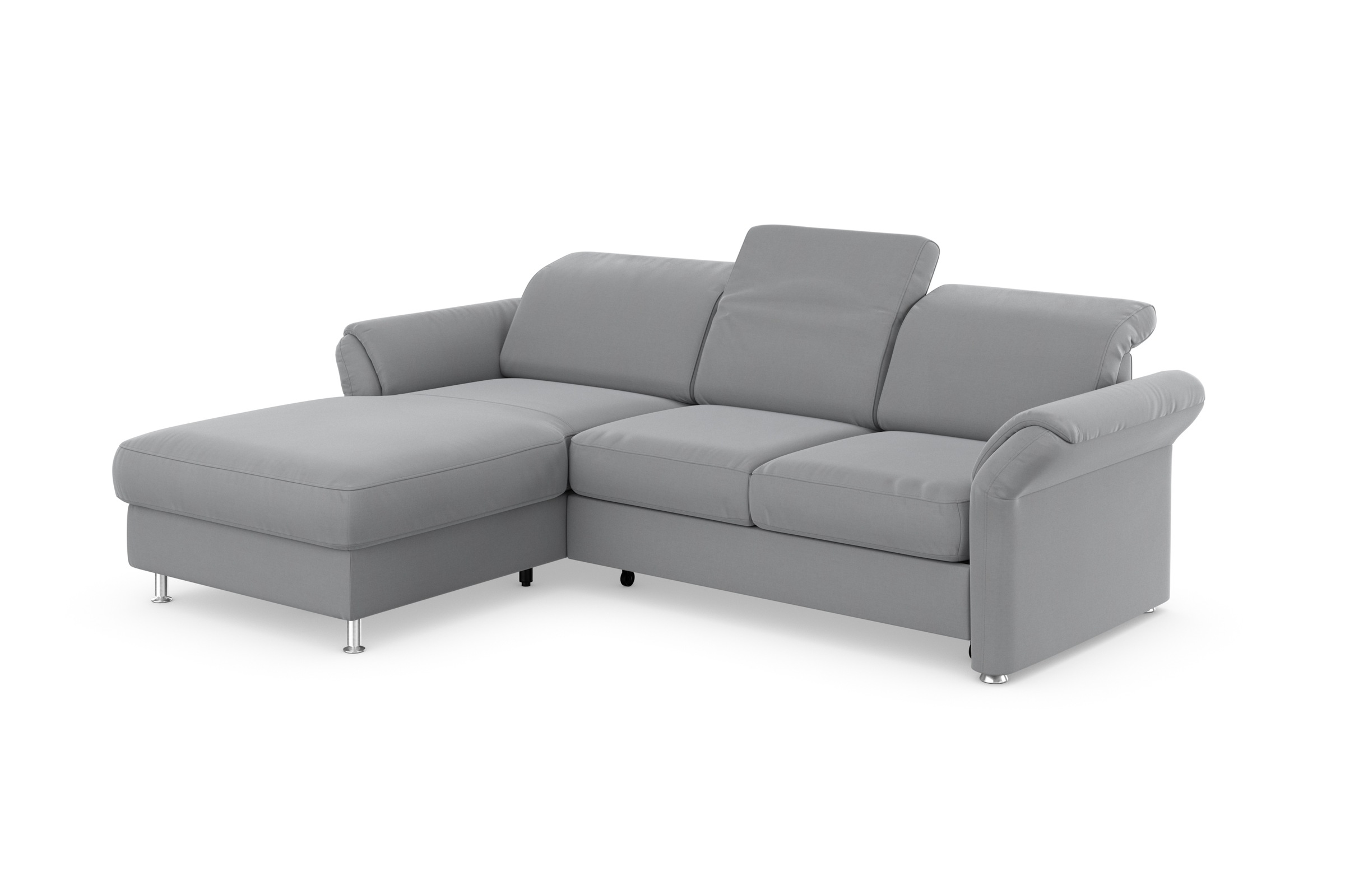 sit&more Ecksofa »Apulia L-Form«, wahlweise Bettfunktion, Bettkasten und Kopf- und Armteilverstellung