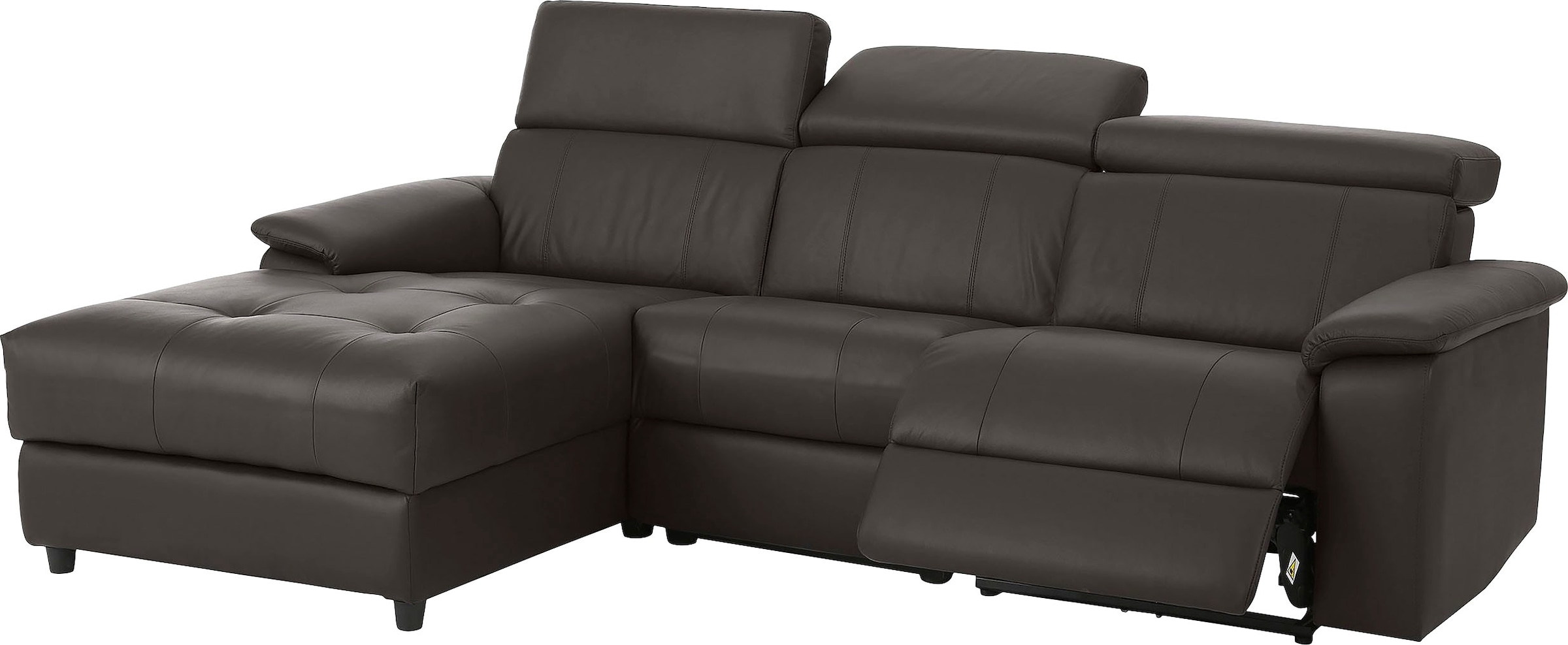 Home affaire Canapé d'angle »Binado, L-Form,« mit manueller oder elektrischer Relaxfunktion mit USB-Anschluss