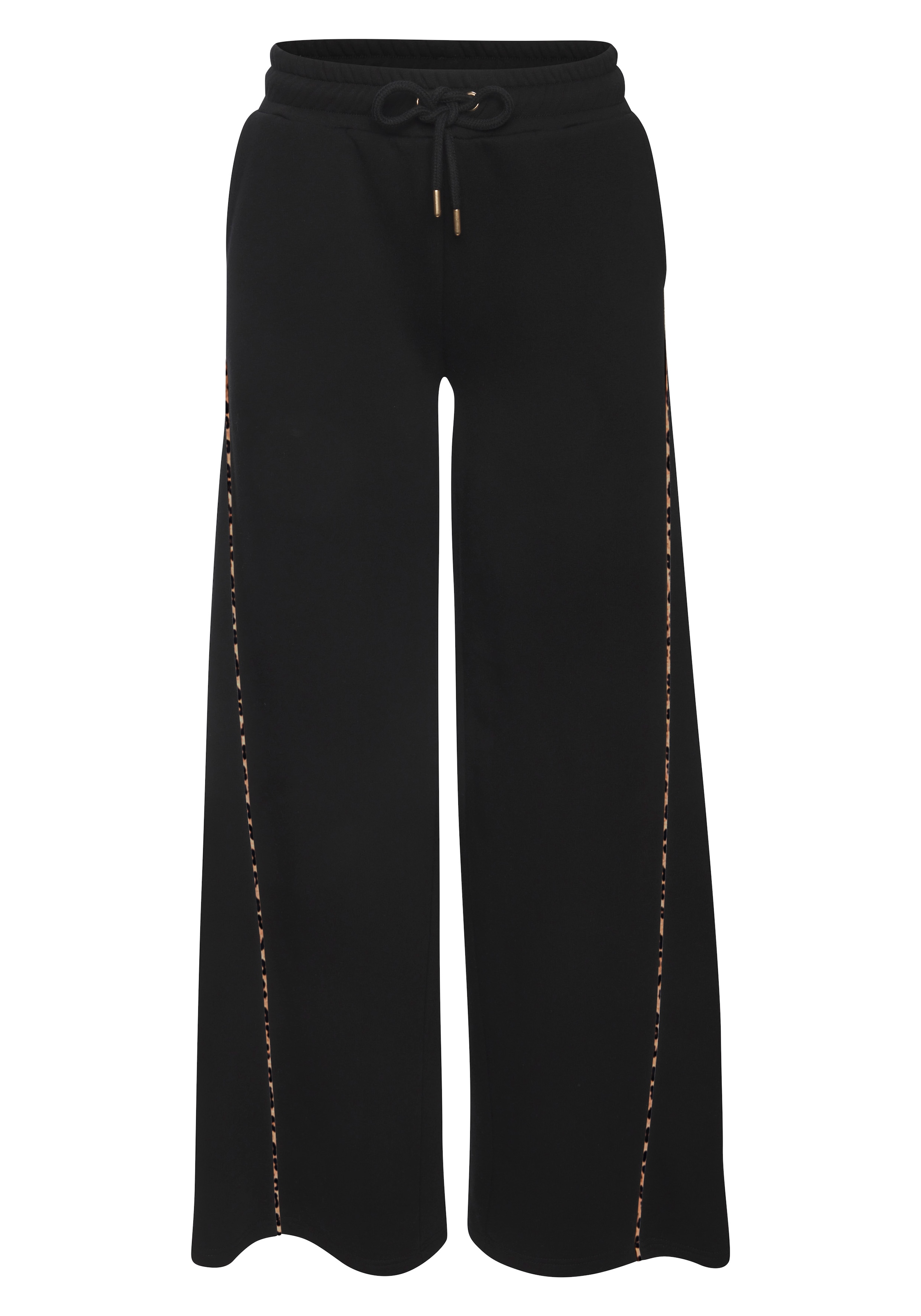 Buffalo Pantalon sweat »Relaxhose«  avec jambe largement évasée et piping, vêtements d'intérieur et de détente
