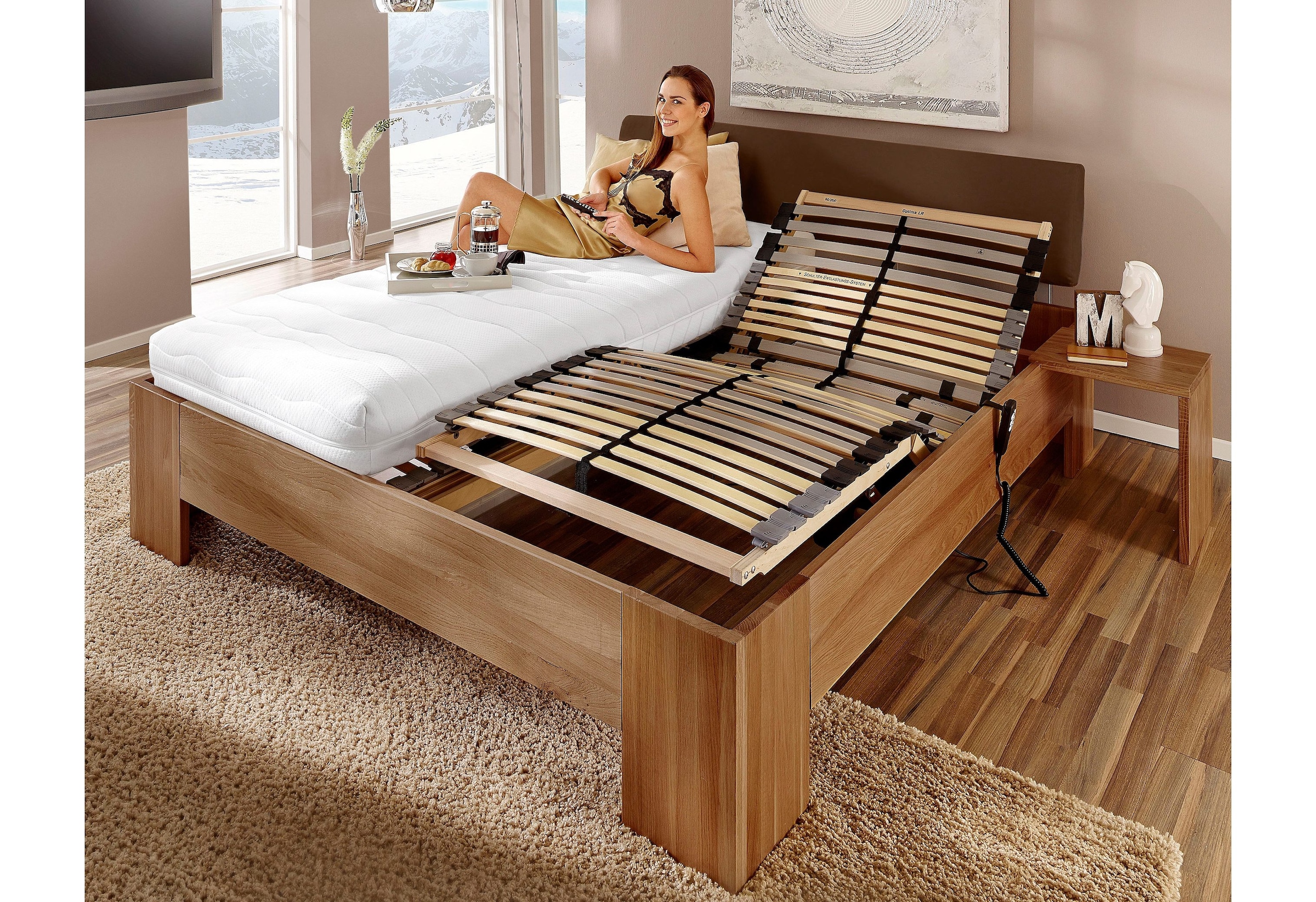 Beco Lattenrost mit Motor »Optima LR Motor«, (1 St.), in den Grössen 80x200, 90x200, 100x200 und 140x200 cm erhältlich