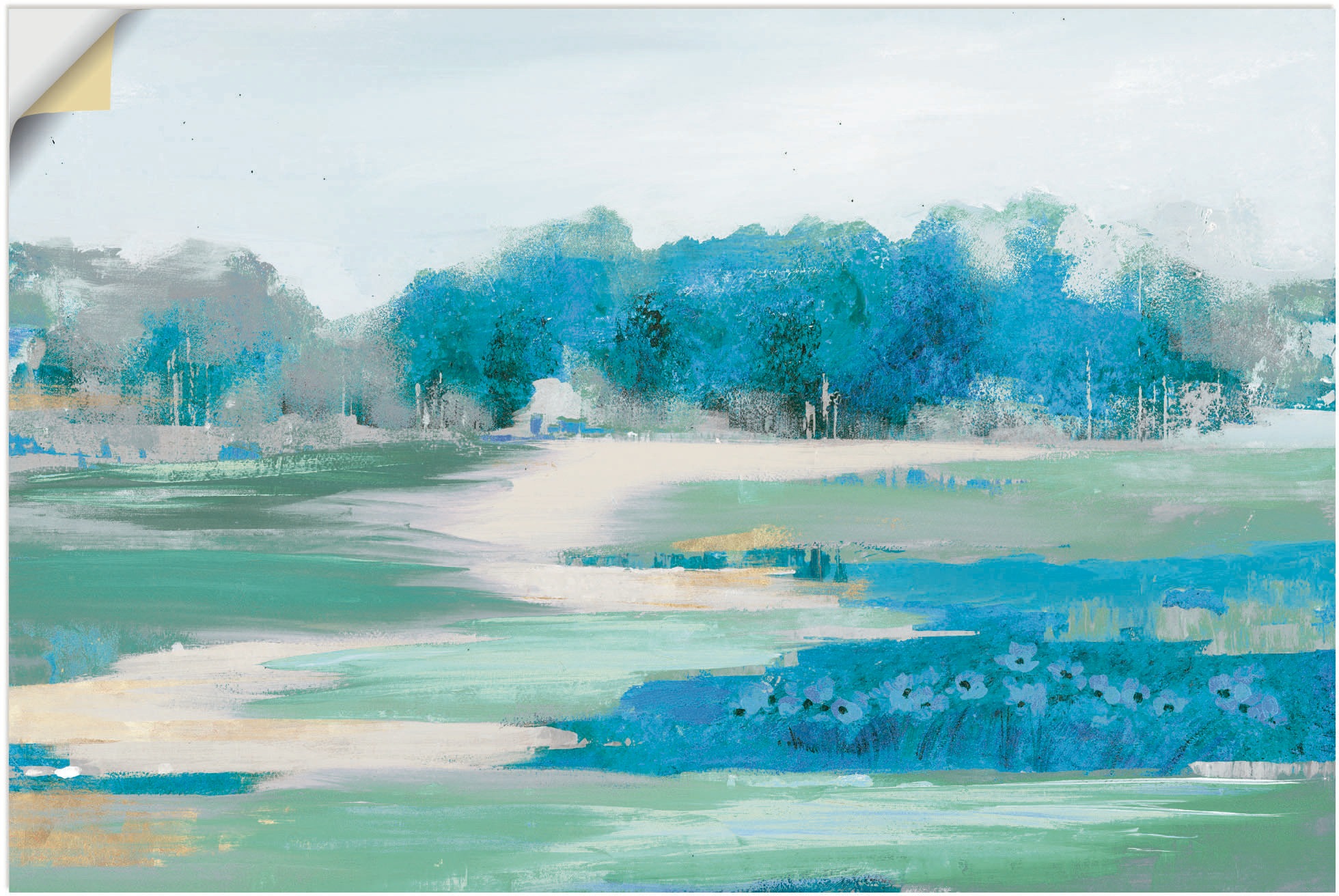 Image of Artland Wandbild »Mitten in der Natur«, Wiesen & Baumbilder, (1 St.), in vielen Grössen & Produktarten - Alubild / Outdoorbild für den Aussenbereich, Leinwandbild, Poster, Wandaufkleber / Wandtattoo auch für Badezimmer geeignet bei Ackermann Versand Schwe