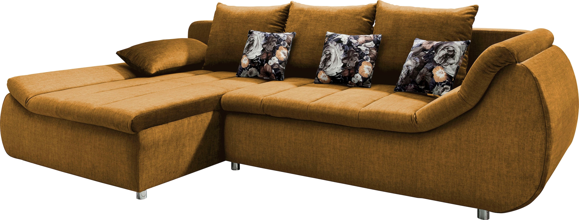 Image of Home affaire Ecksofa "Imola elegant, Breite 270cm, moderne Sitzsteppung, bequem, L-Form" auch mit Bettfunktion und Bettkasten
