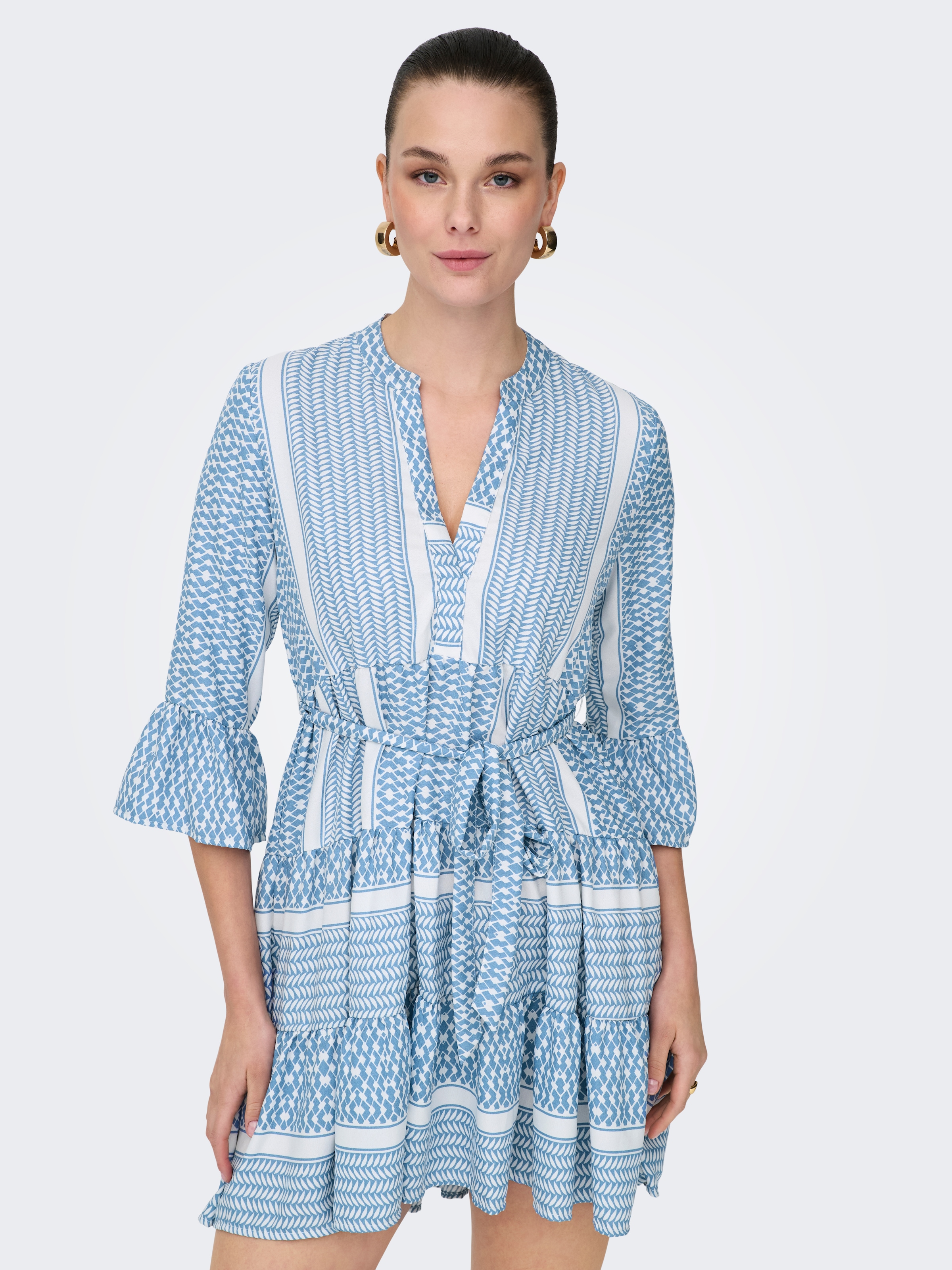 Image of ONLY Tunikakleid "ONLATHENA LIFE 3/4 SHORT DRESS WVN NOOS" Sommerkleid