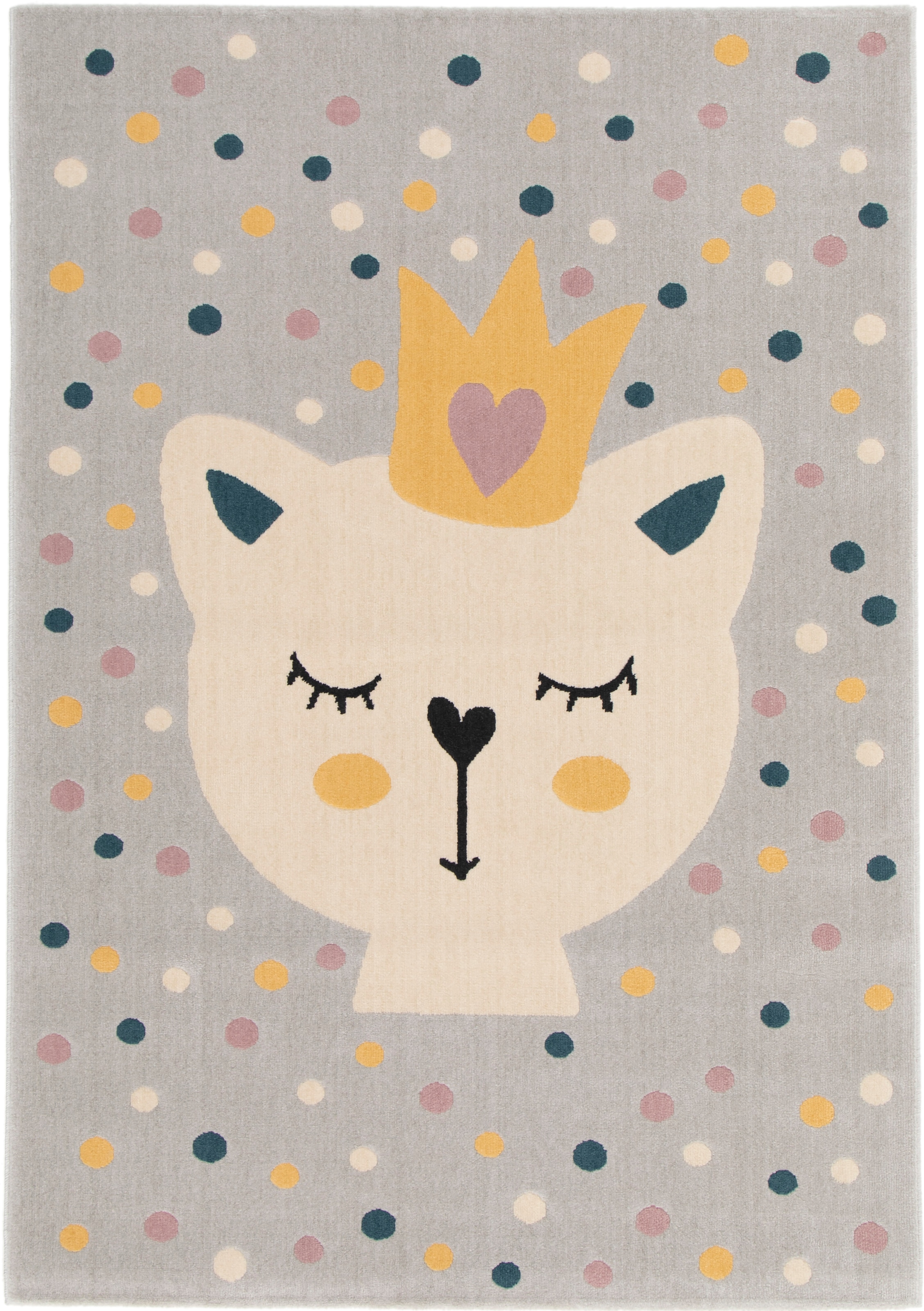 Primaflor-Ideen in Textil Kinderteppich »COCOON - Königsfell« rechteckig 6 mm Höhe Kurzflor, Motiv Katze
