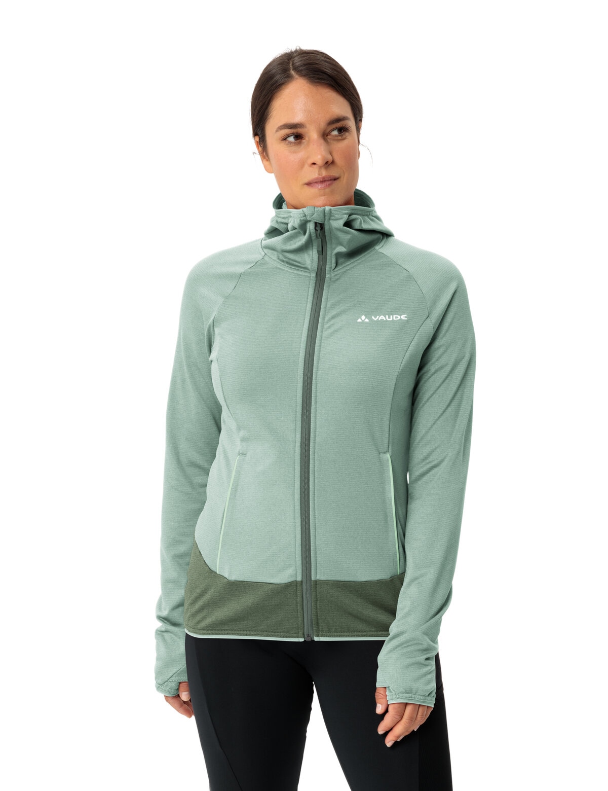 VAUDE Veste polaire »WOMEN'S TEKOA FLEECE JACKET II« avec capuche style sportif, avec capuche et col montant