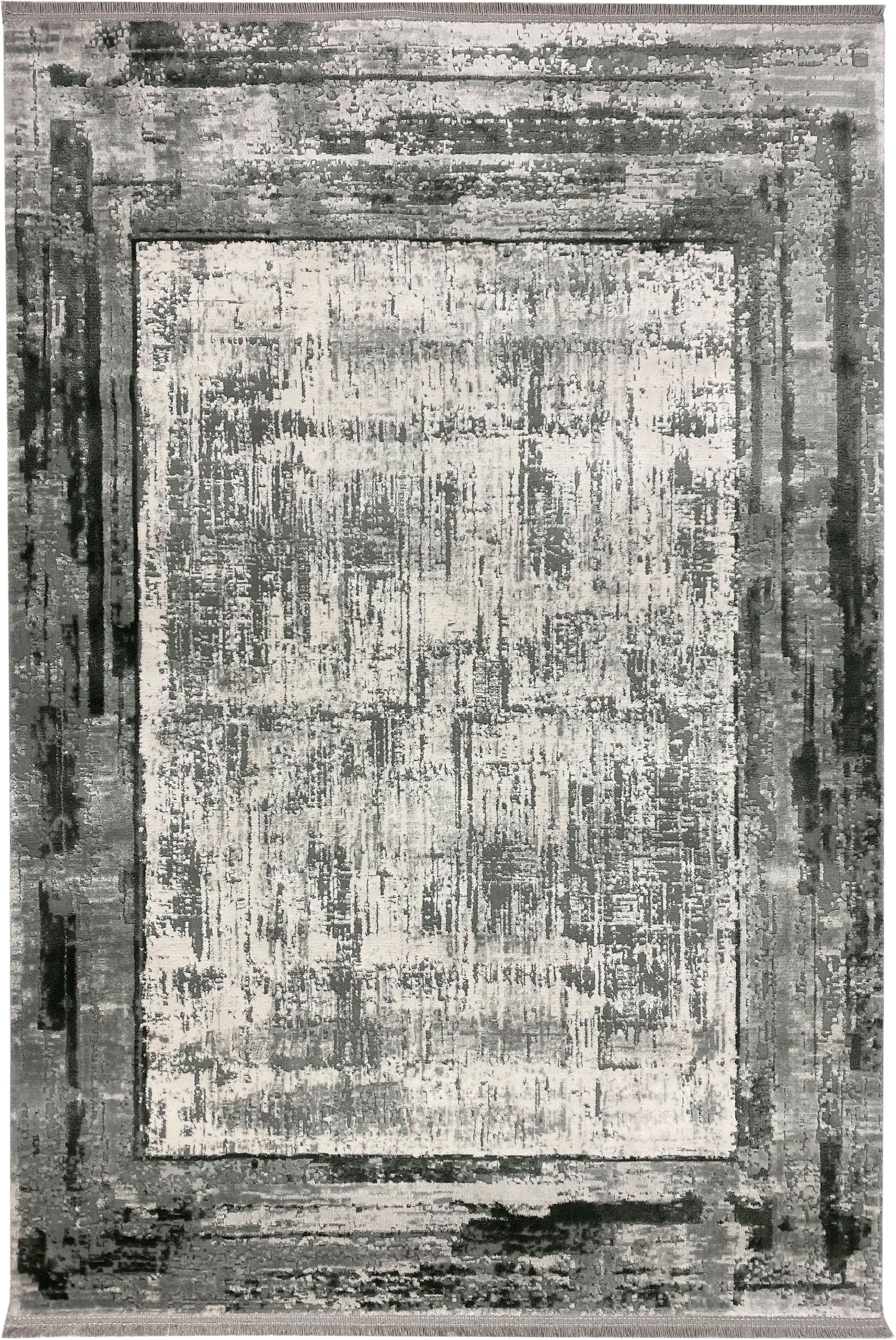 Image of RESITAL The Voice of Carpet Teppich »Combo 5001«, rechteckig, 10 mm Höhe, Kurzflor, gewebt, modernes Design, mit Bordüre und Fransen, ideal im Wohnzimmer & Schlafzimmer bei Ackermann Versand Schweiz