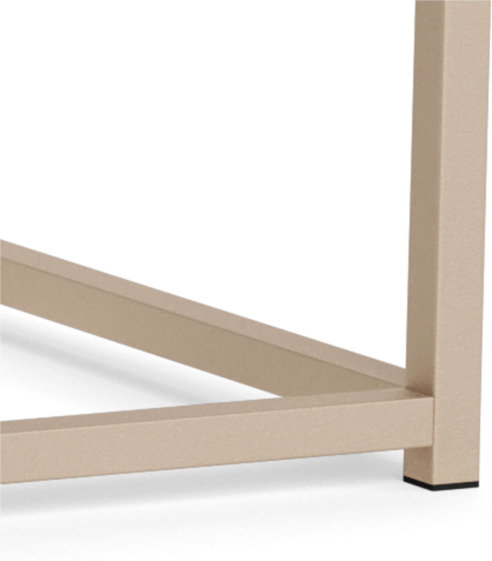ACTONA GROUP Table basse »Seaford Kaffeetisch, Wohnzimmertisch« table basse rectangulaire, grise, avec structure en acier, 100x50x40 cm