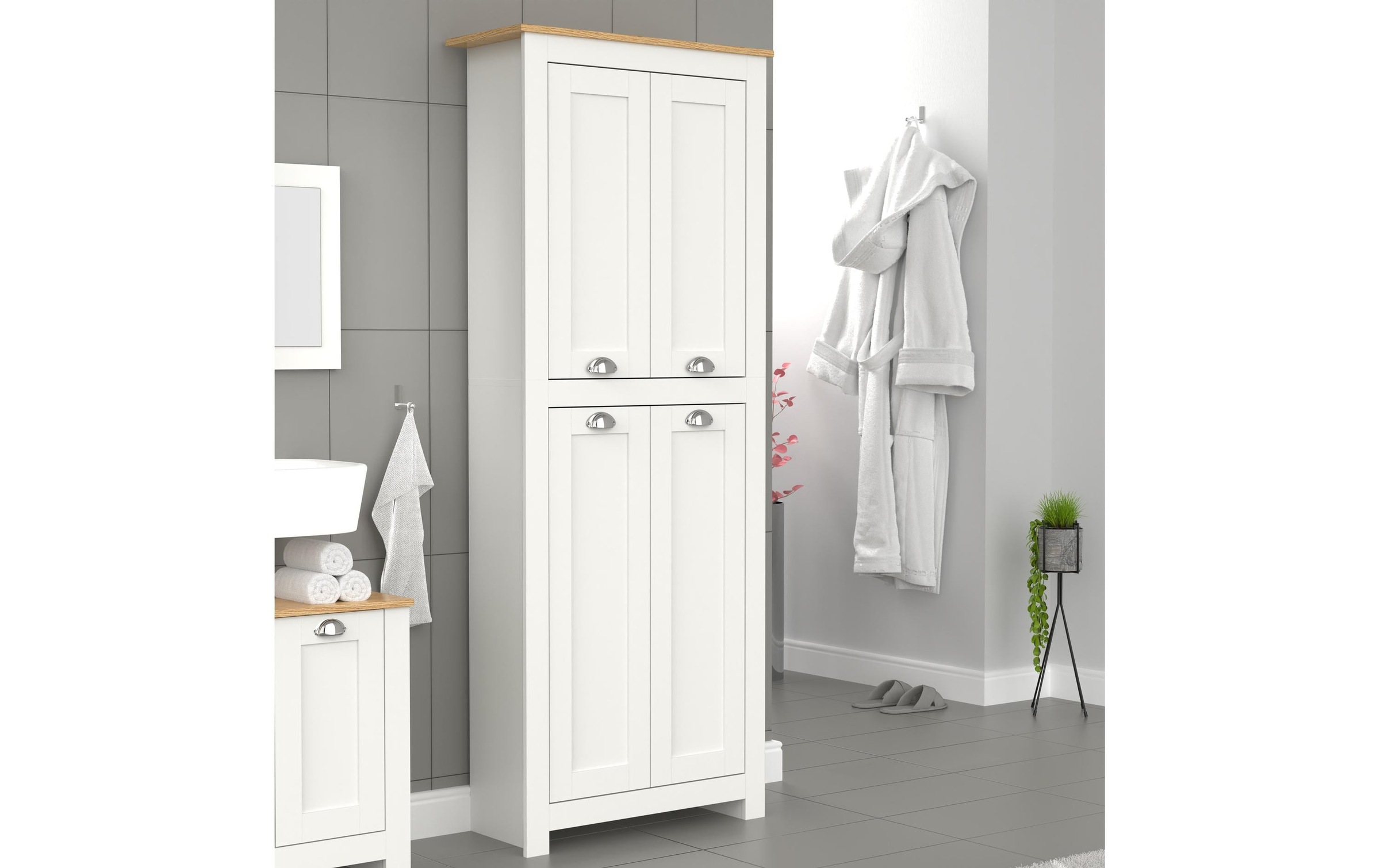 VCM Étagère de salle de bain »Badezimmerregal Balusa 42 x 180 cm«