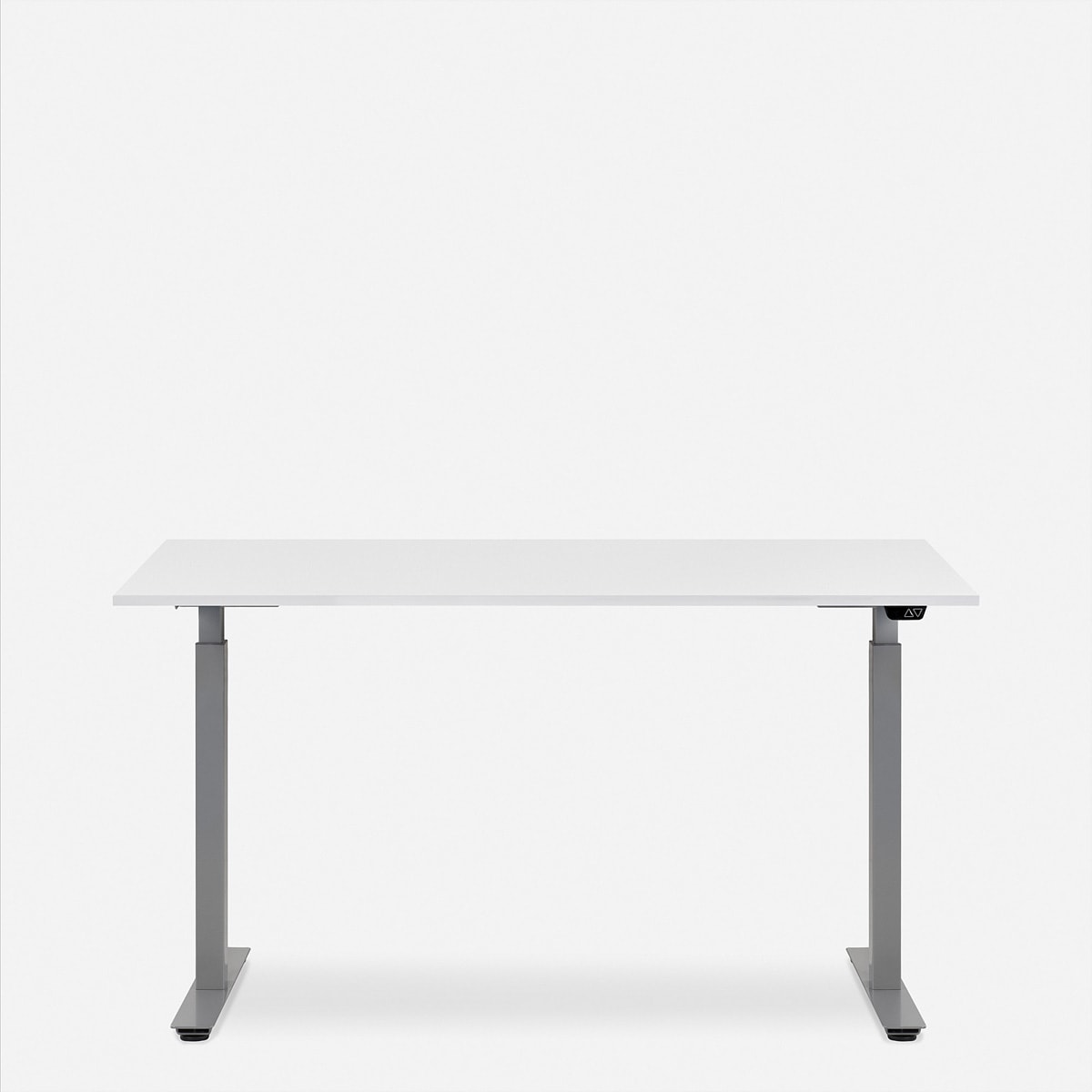 Schreibtische »WRK21 Schreibtisch Smart 180 x 80 cm, Höhenverstellbar, Weiss Uni / Grau«