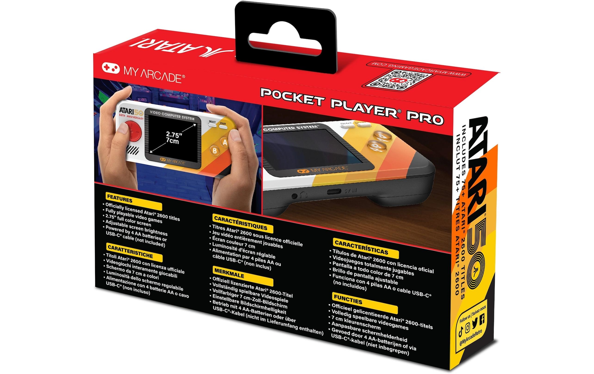 MYARCADE Spielekonsole »Pocket Player Pro Atari«
